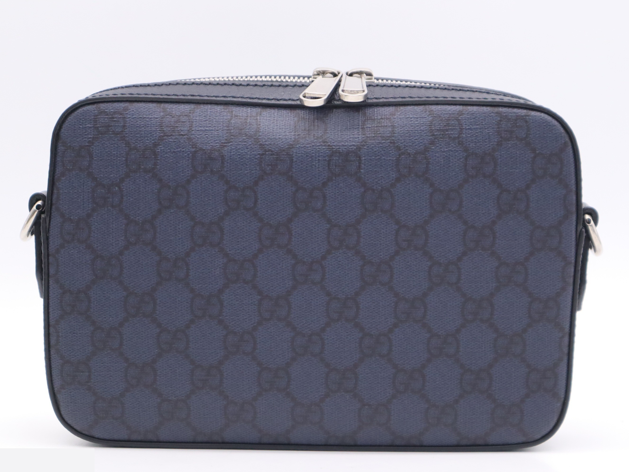 Canvas GG Supreme Small Crossbody Bag, Black — view 2