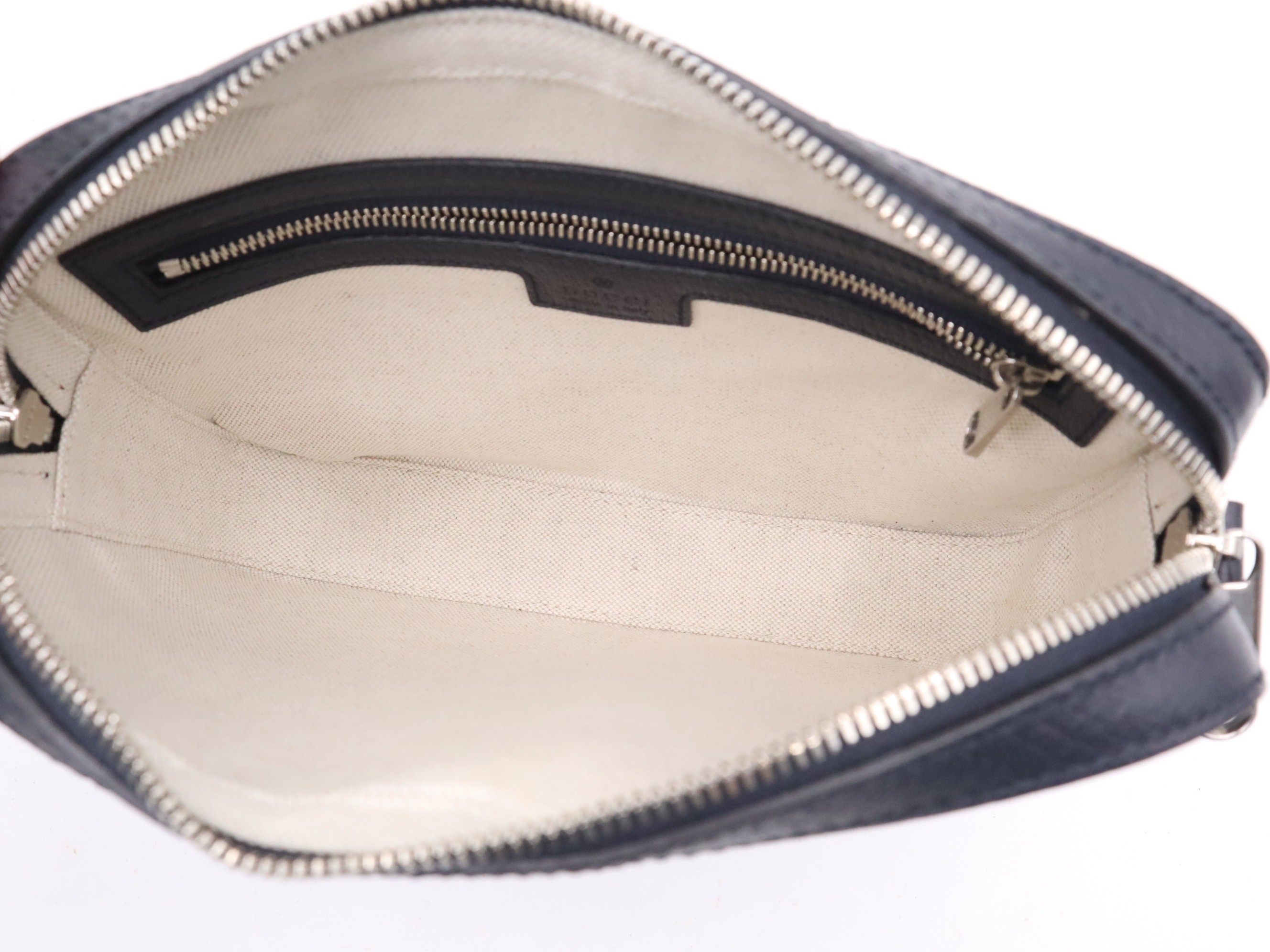 Canvas GG Supreme Small Crossbody Bag, Black — view 6