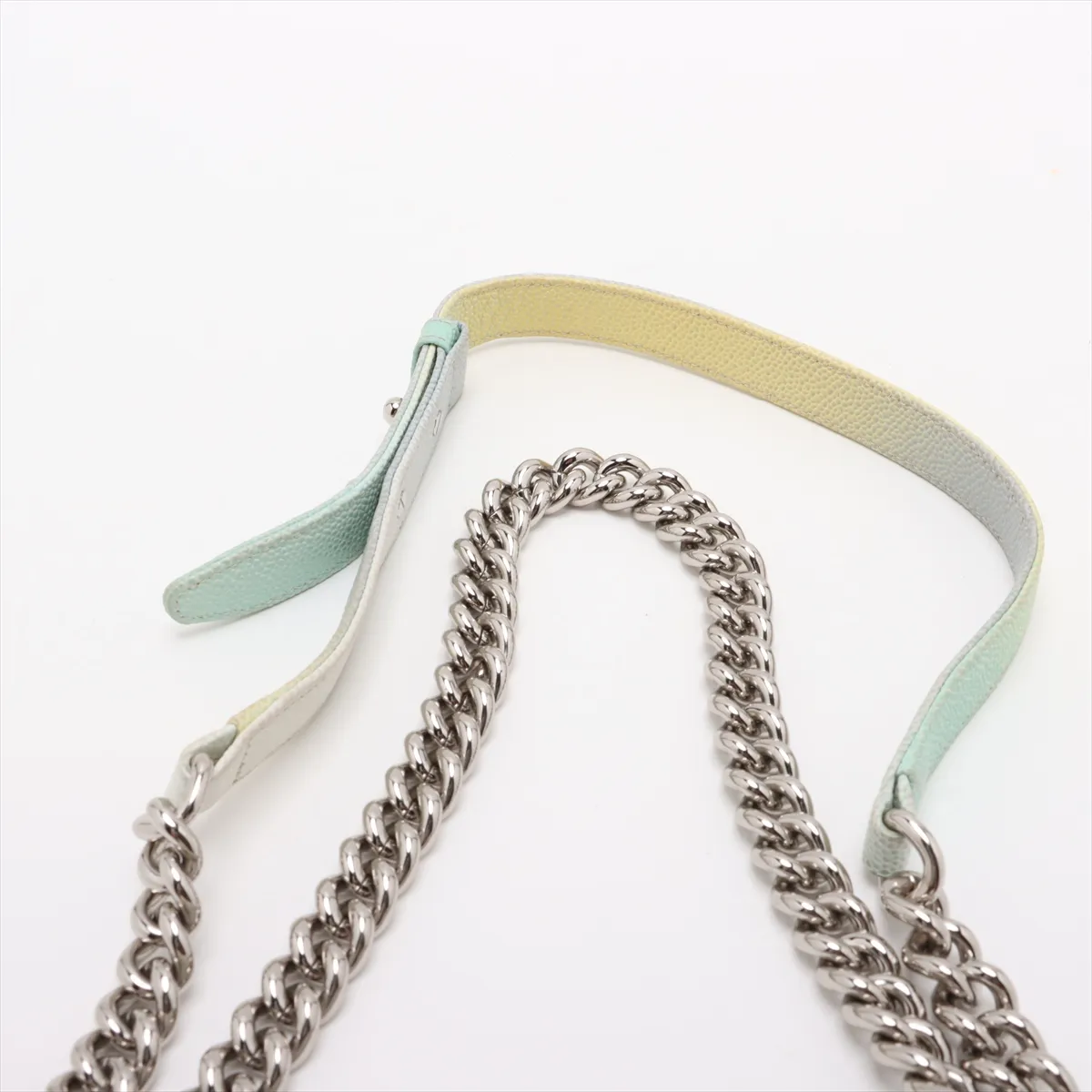 Boy Chanel 20 Small Caviar Skin Chain Shoulder Bag Rainbow Silver Hardware 25368246 25th Series A67085 — view 6