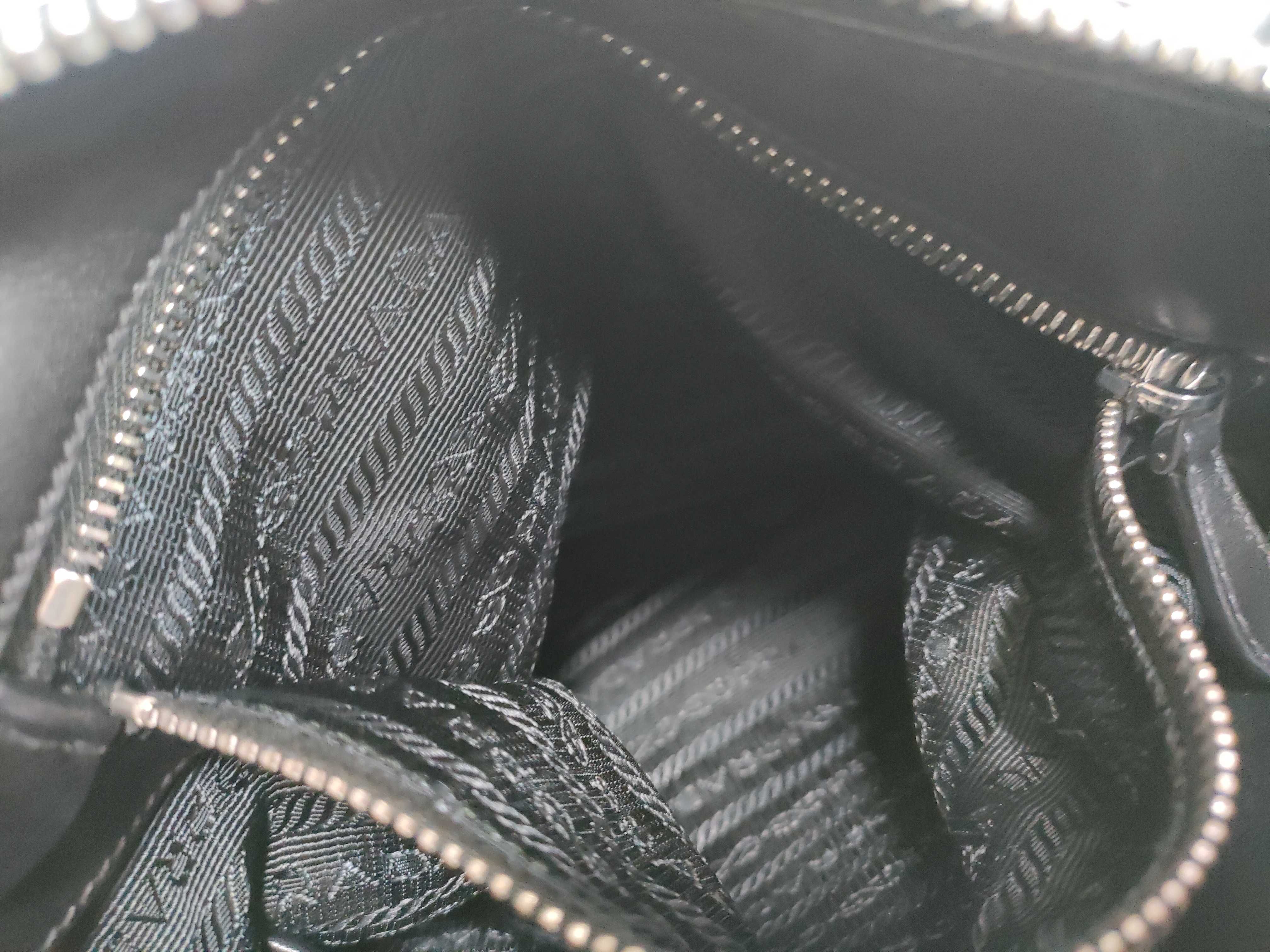 PH - Black Nylon 2-Way Shoulder Bag (Handbag) — view 12