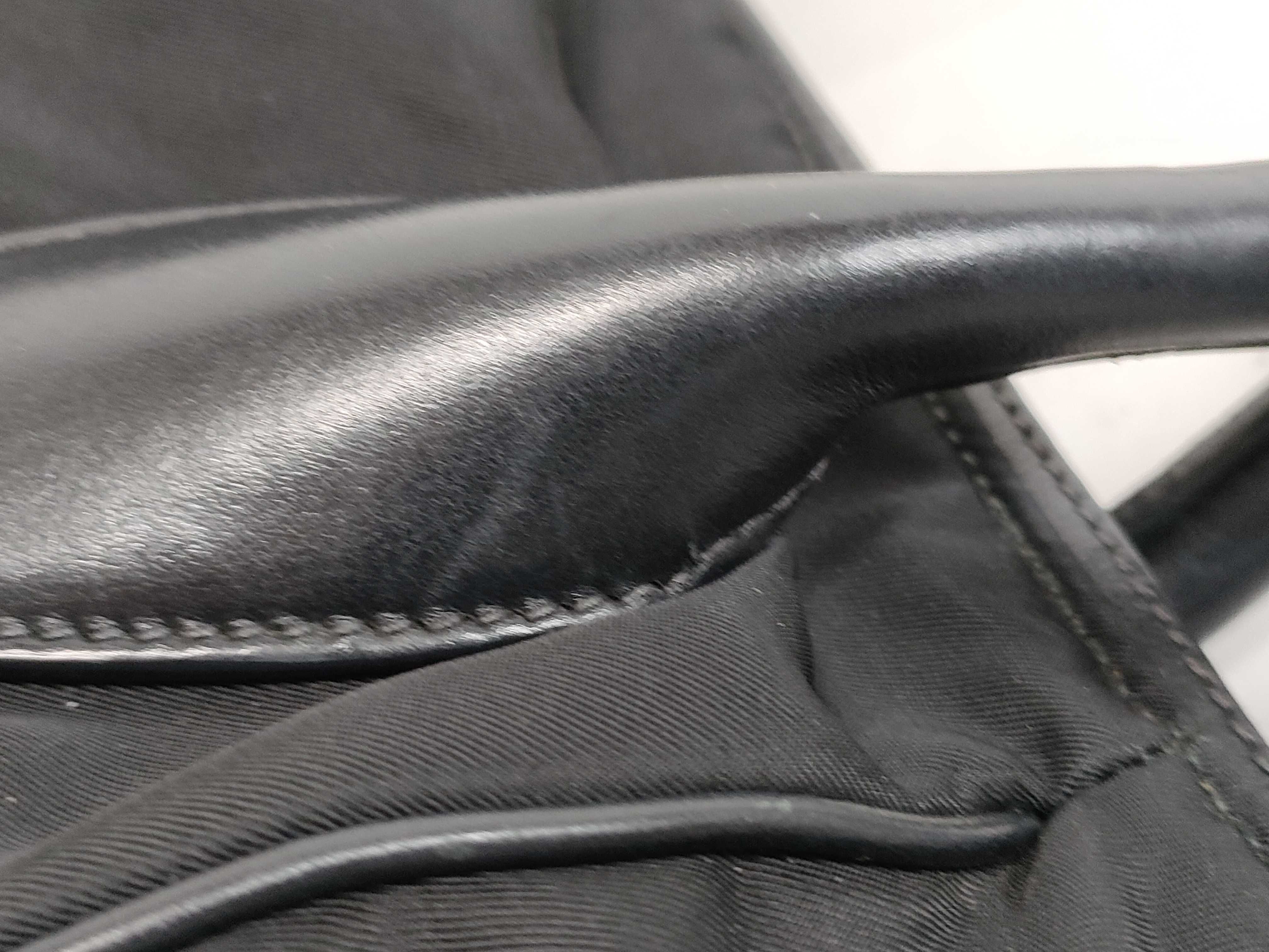 PH - Black Nylon 2-Way Shoulder Bag (Handbag) — view 5