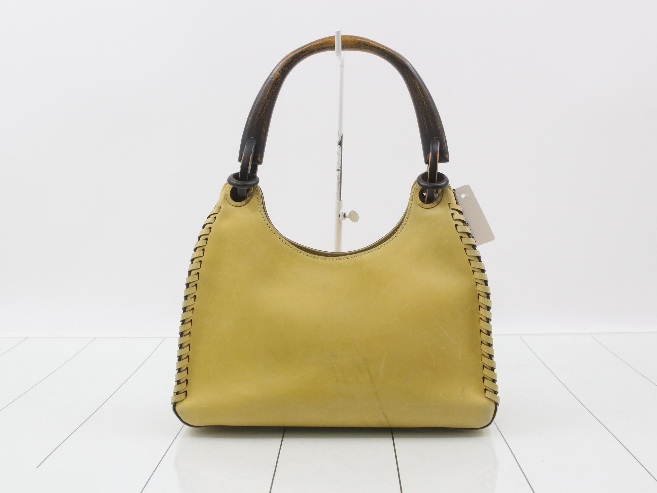 Wood Handle One-Shoulder Bag — view 2