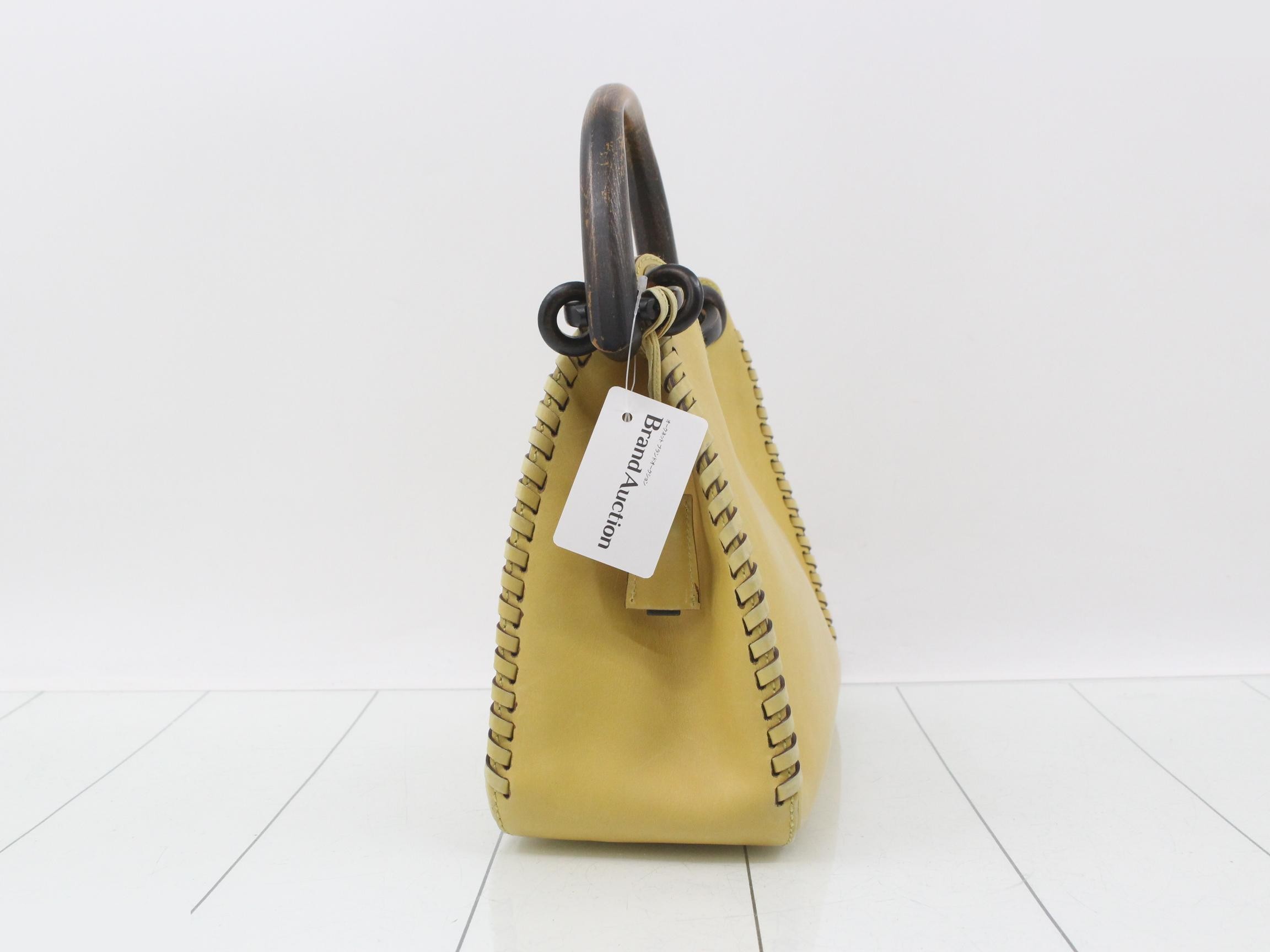 Wood Handle One-Shoulder Bag — view 4