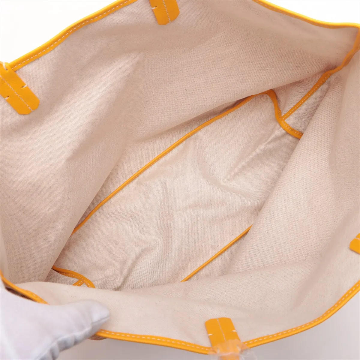 Saint Louis PM PVC x Leather Tote Bag Yellow — view 7