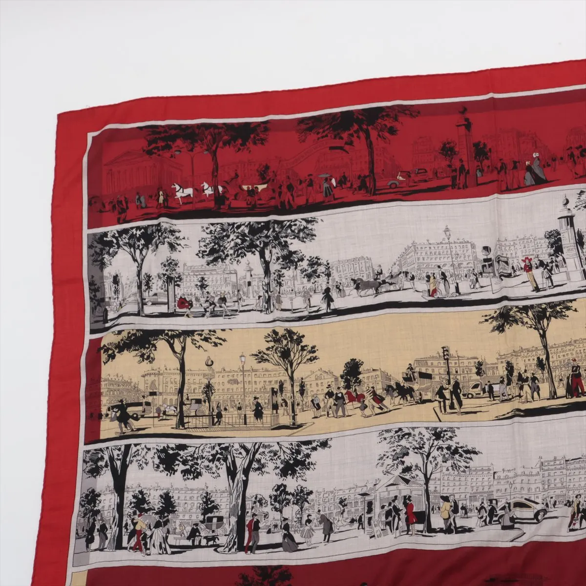 Carrege A L'OMBRE DES BOULEVAARDS From the shadows of the Boulevards Stole Cashmere x Silk Red — view 2