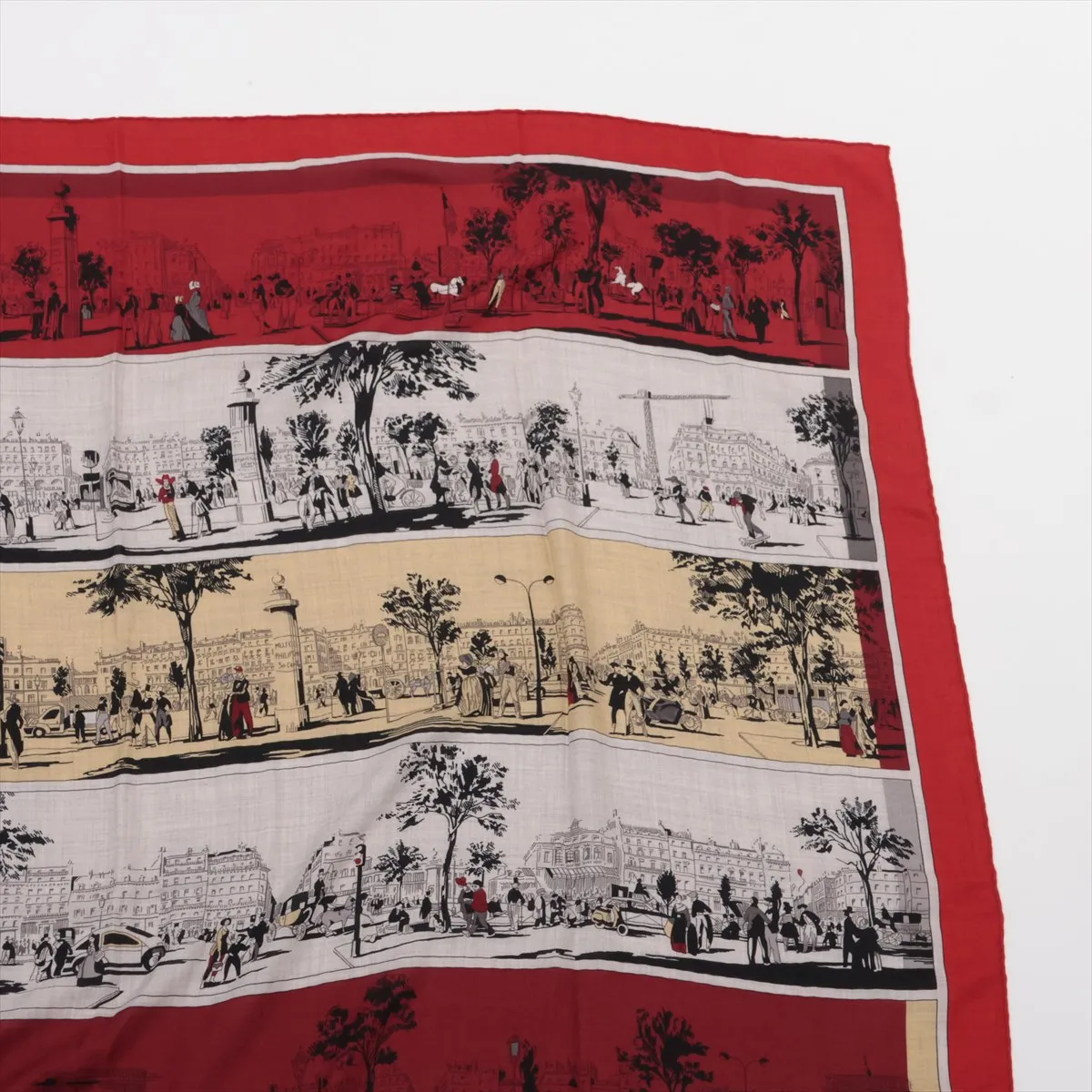Carrege A L'OMBRE DES BOULEVAARDS From the shadows of the Boulevards Stole Cashmere x Silk Red — view 3