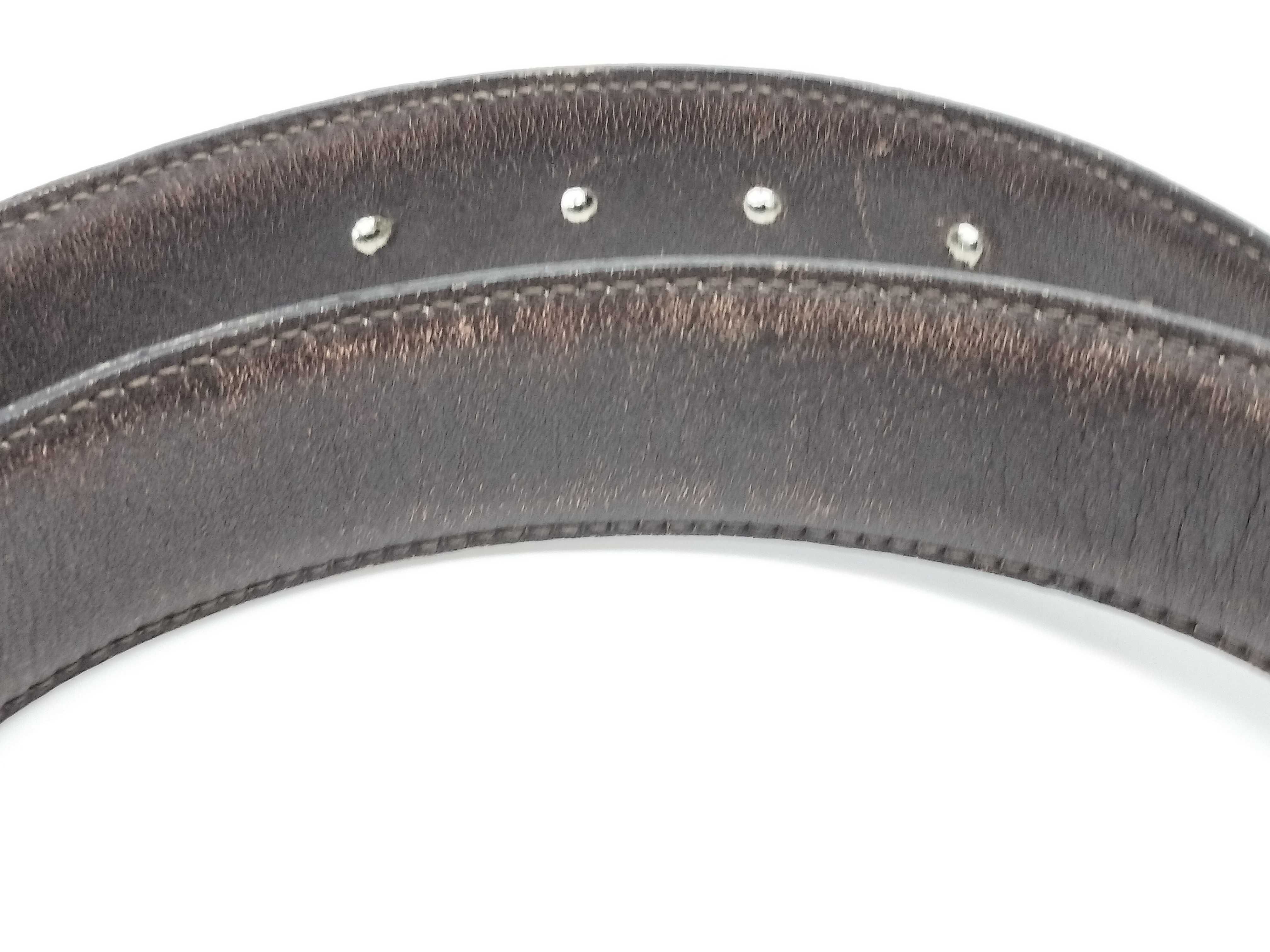 Carriage Buckle Leather Belt — view 5