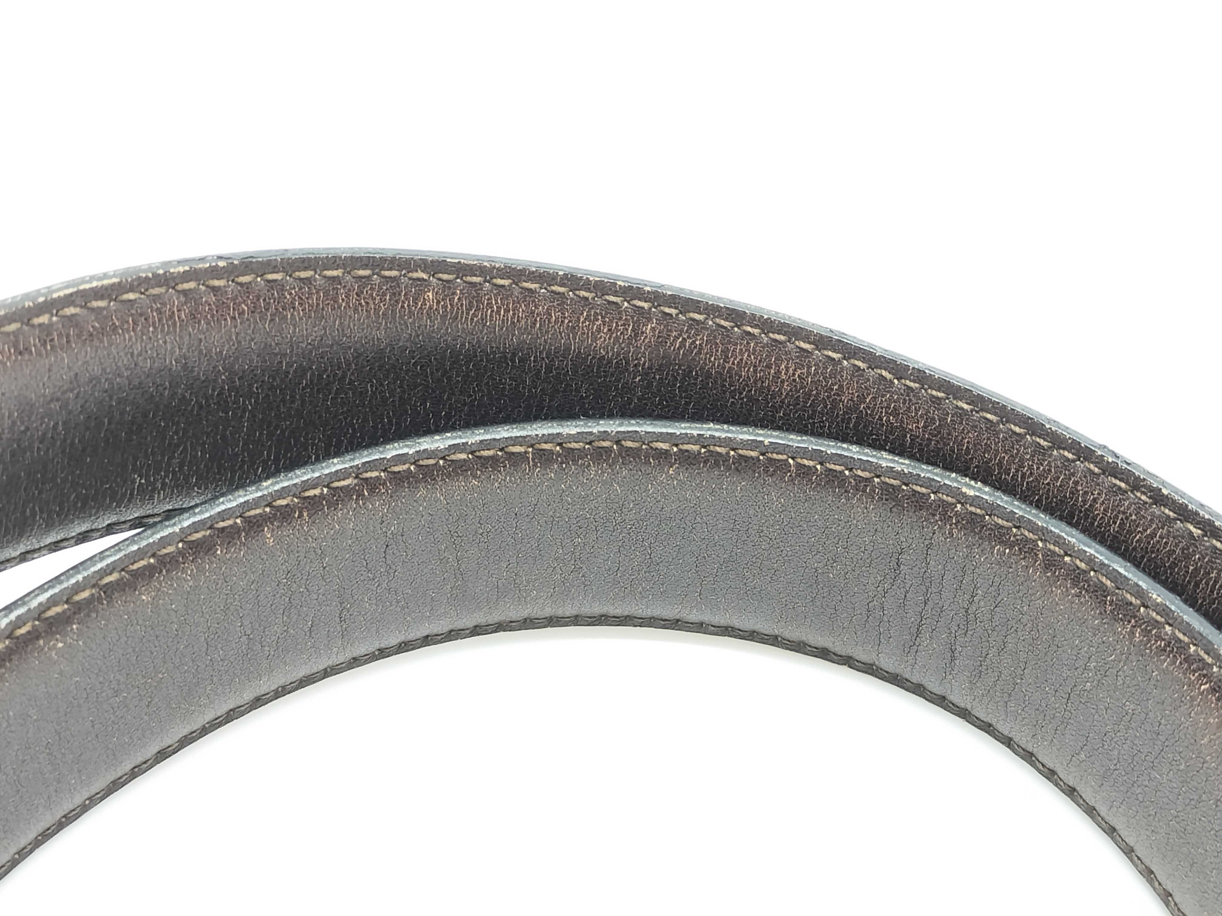 Carriage Buckle Leather Belt — view 6