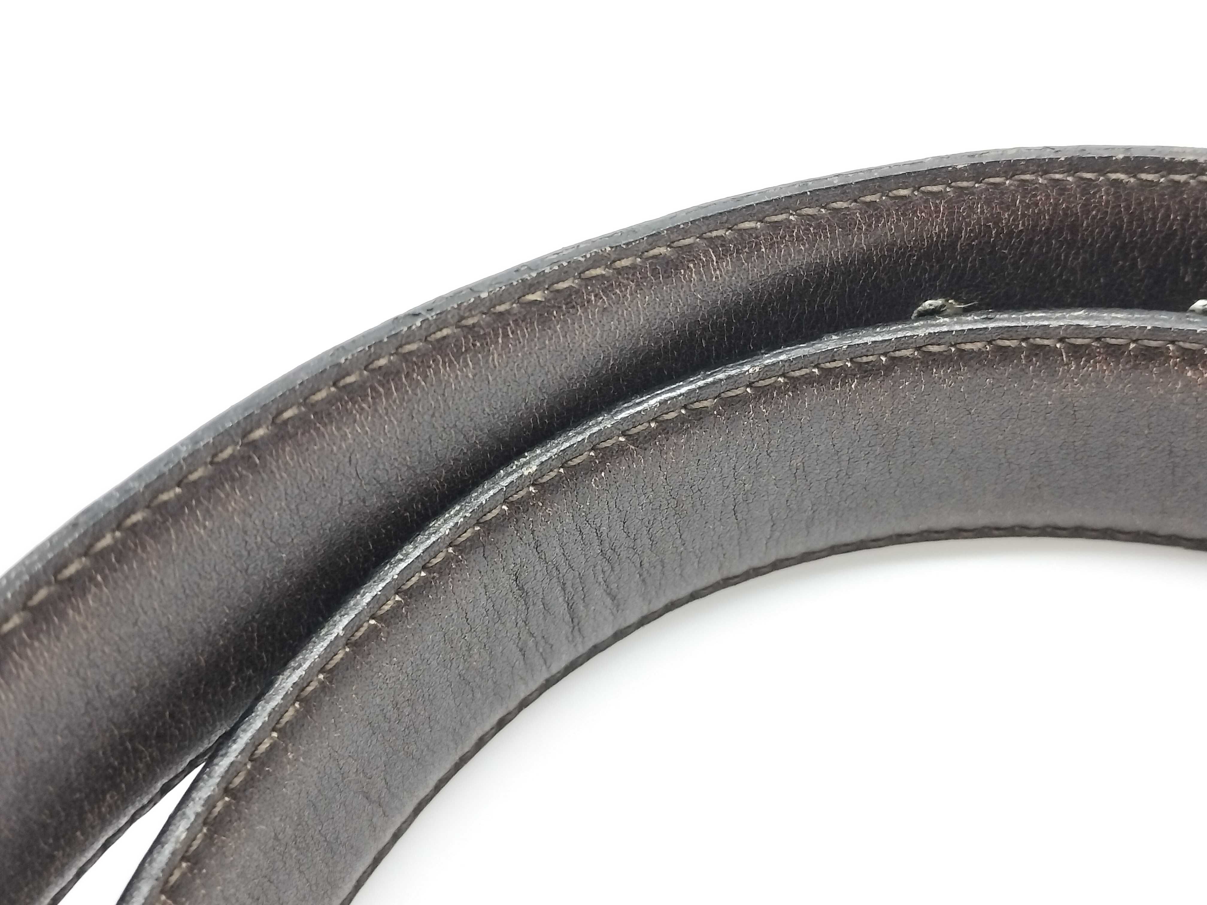 Carriage Buckle Leather Belt — view 7