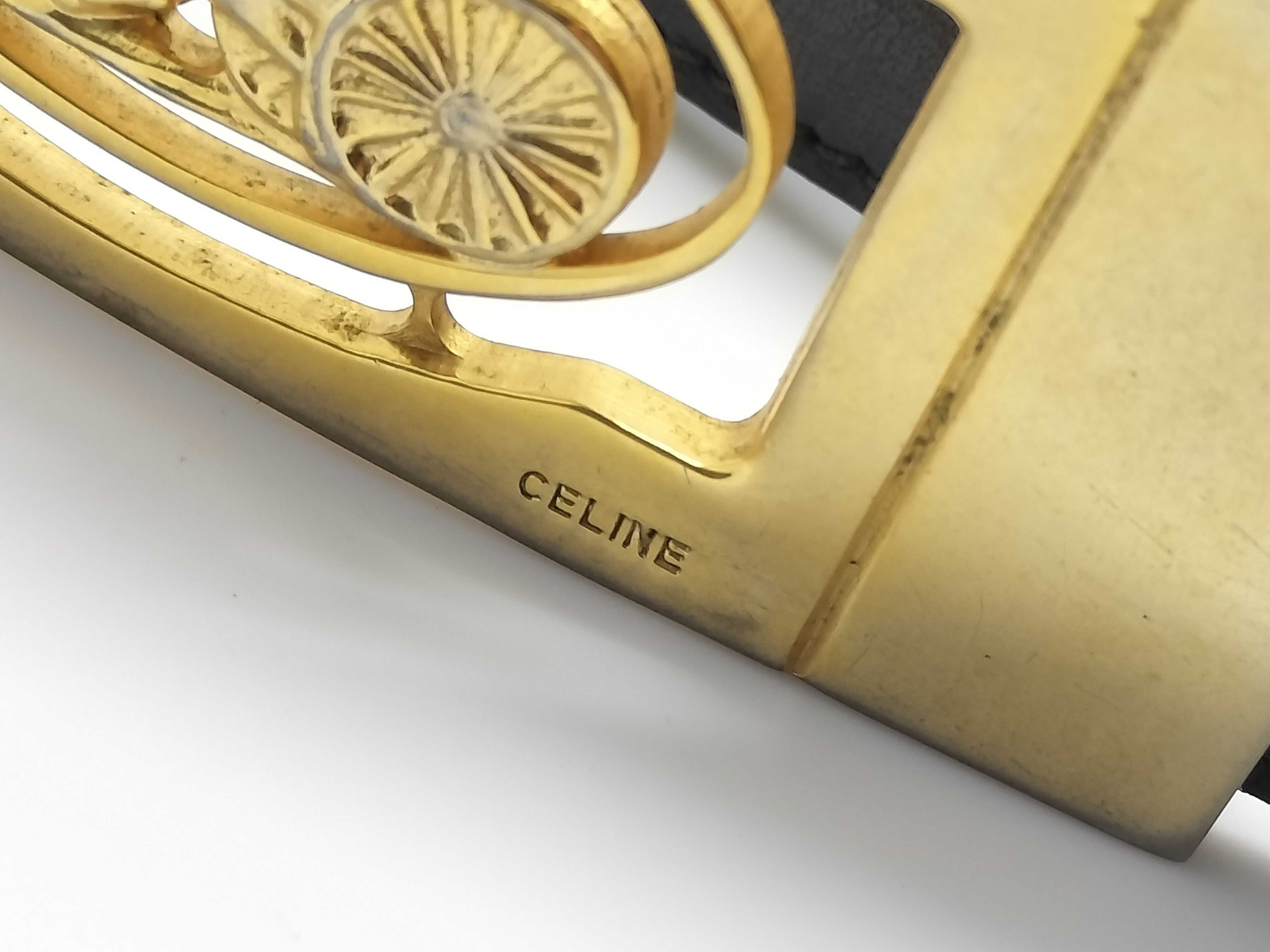 Carriage Buckle Leather Belt — view 8