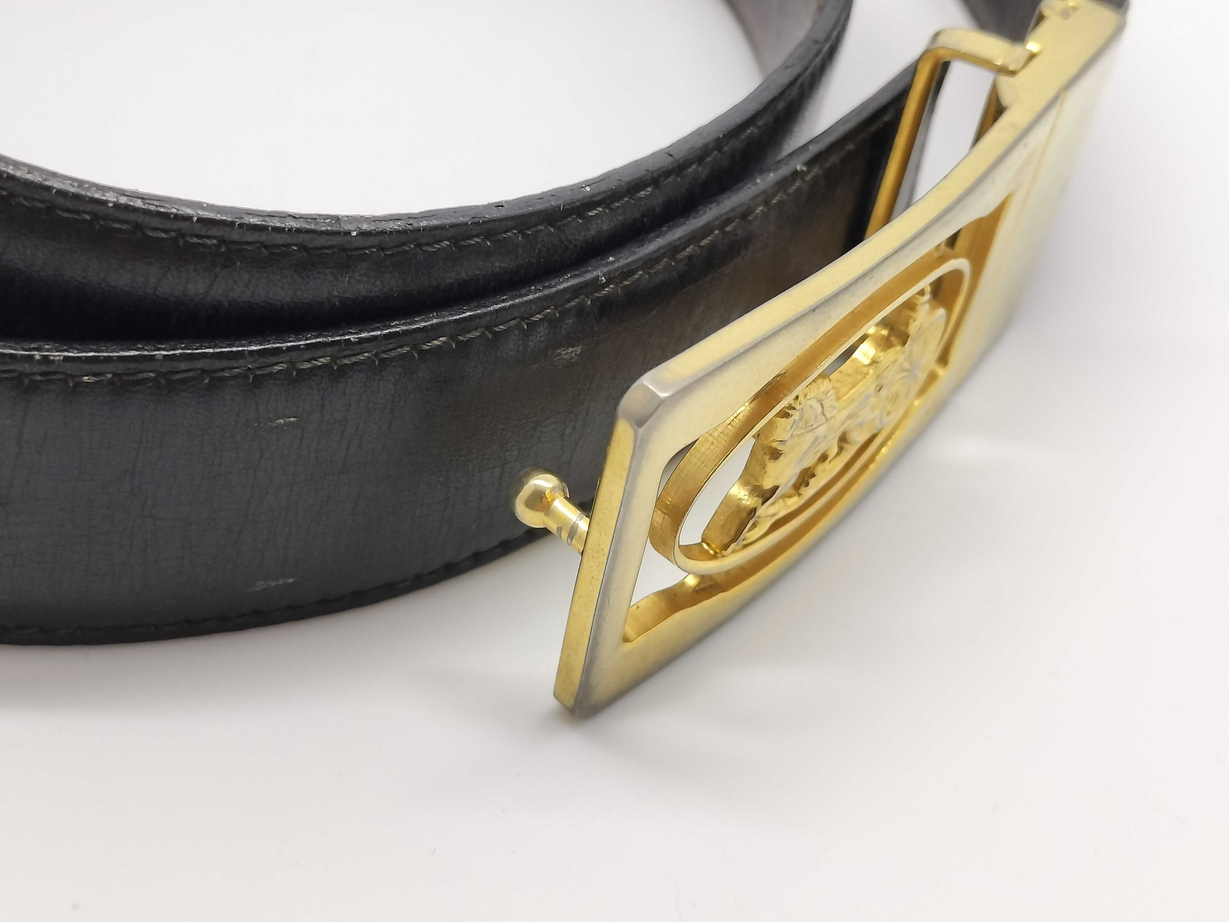 Carriage Buckle Leather Belt — view 9