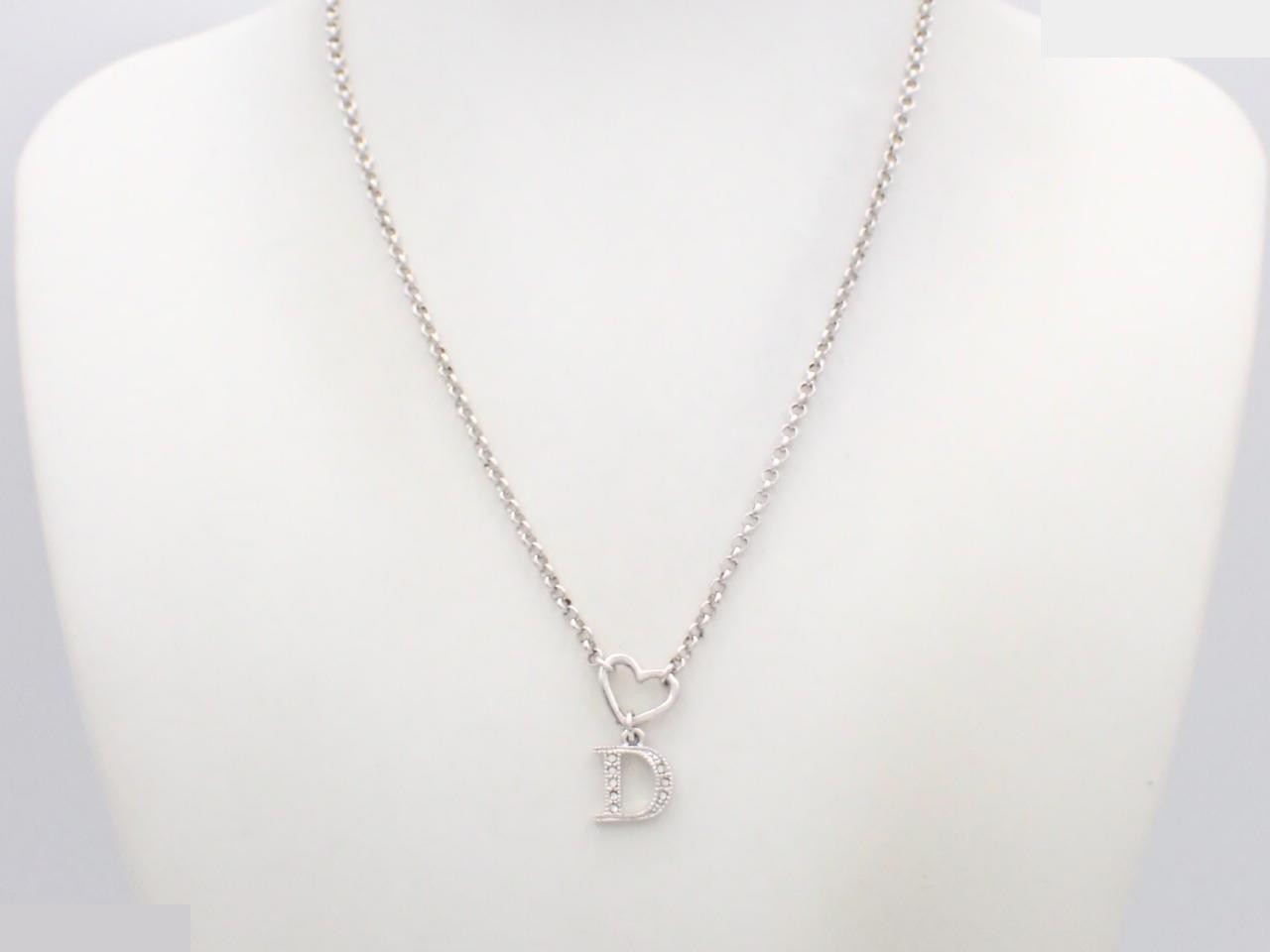 Logo, rhinestones, chain approximately 42cm — view 3