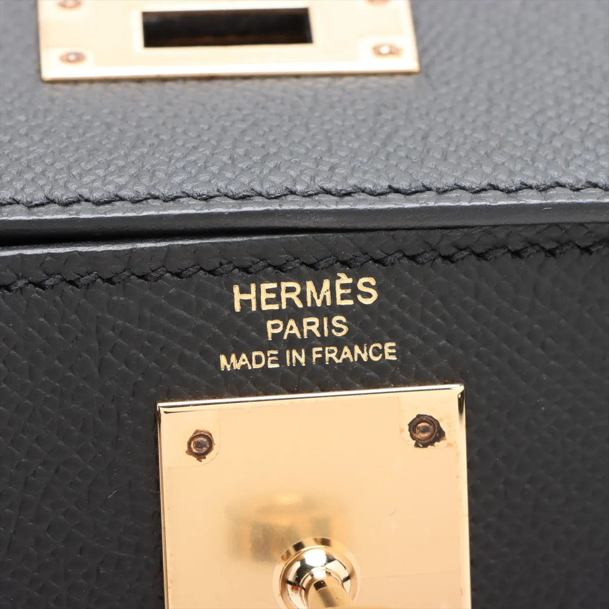 [Individually wrapped] Hermes Kelly 28 Serie Vaux Epson Black Gold Hardware B:2023 — view 12
