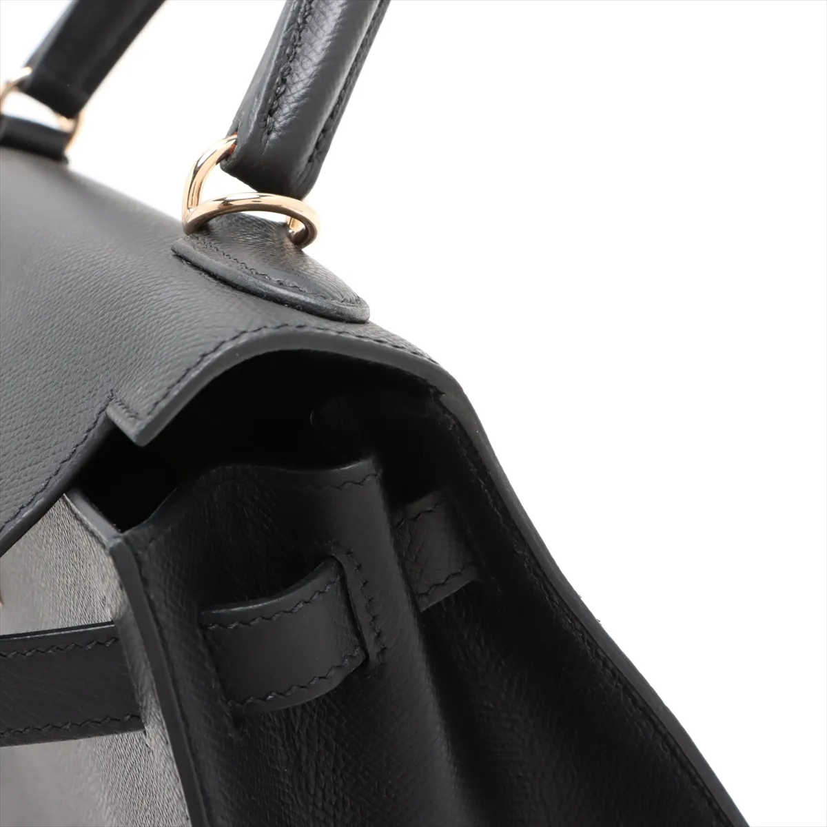 [Individually wrapped] Hermes Kelly 28 Serie Vaux Epson Black Gold Hardware B:2023 — view 13