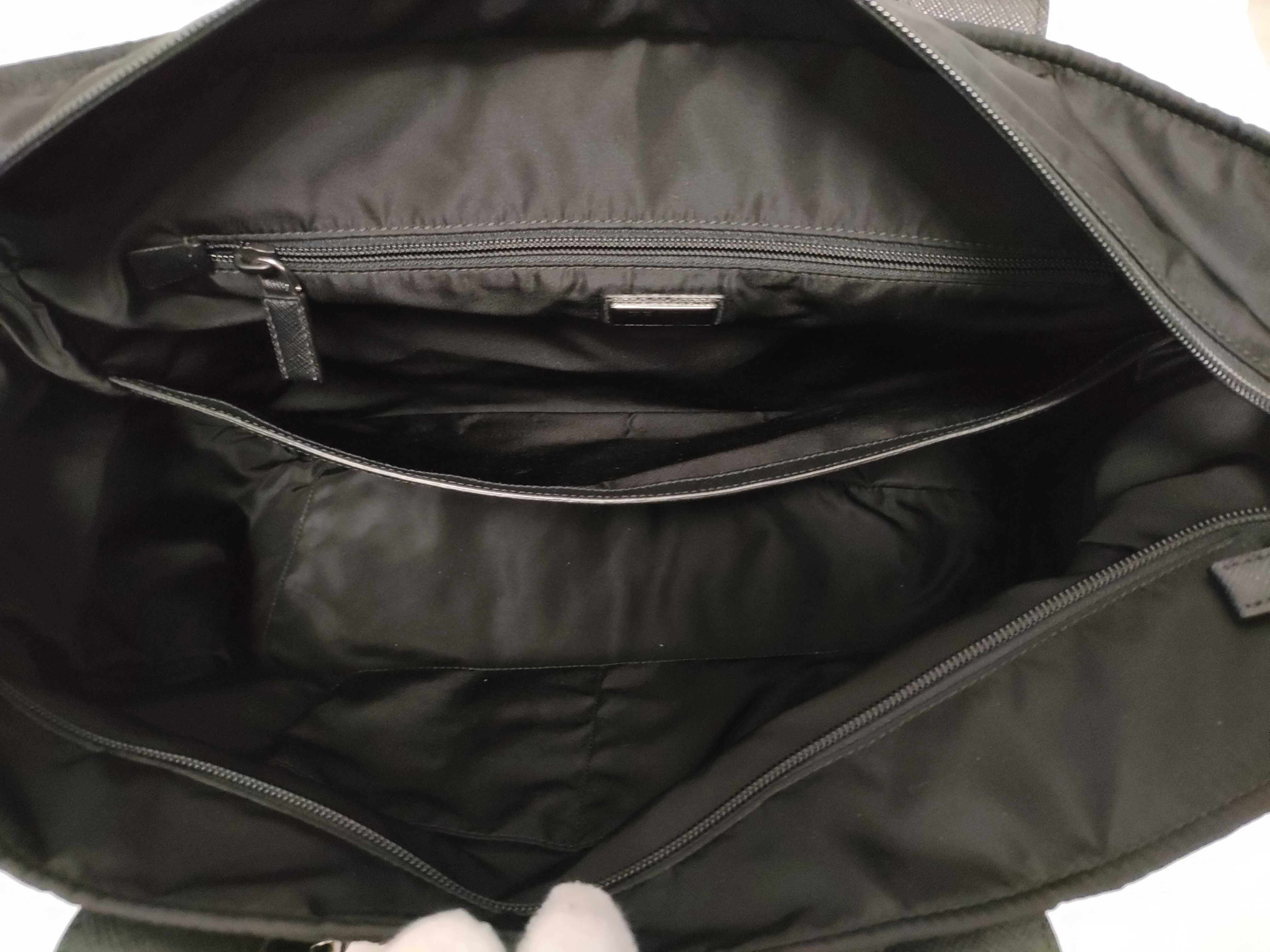 Nylon Prada Tessuto Handbag Black 2VG042 Tote Bag — view 9