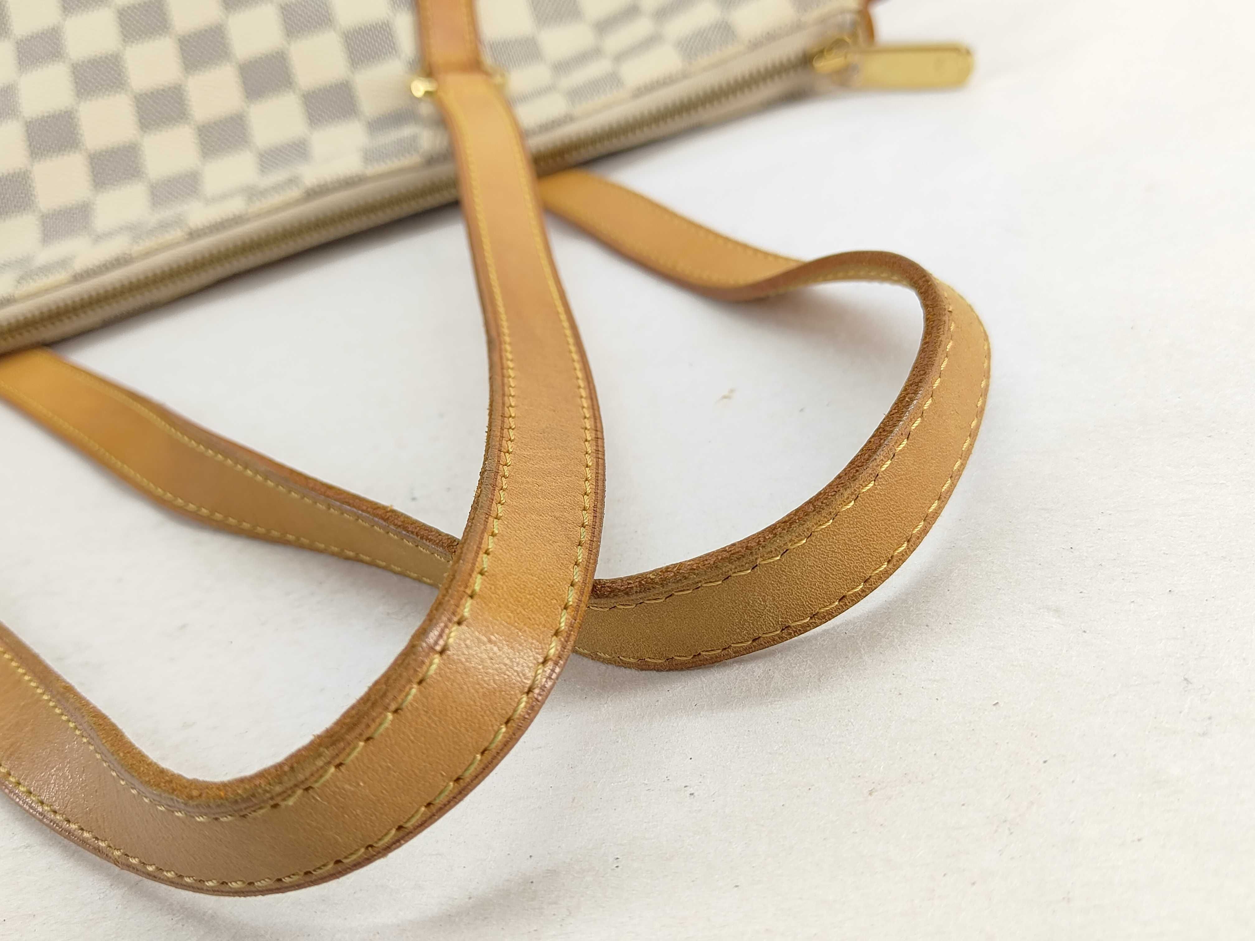 Damier Azur Totally MM N51262 MB4121 White Tote Bag — view 5