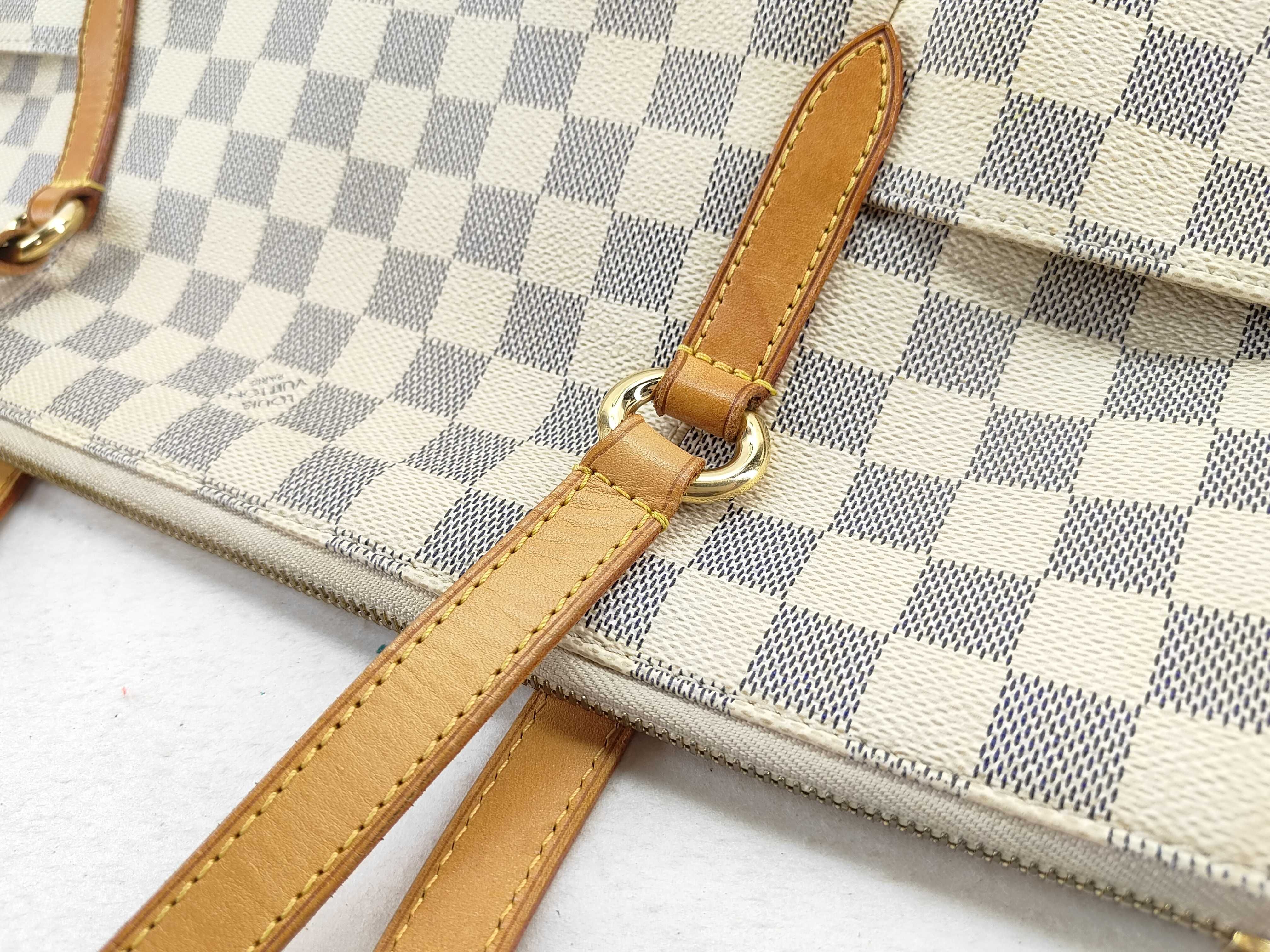 Damier Azur Totally MM N51262 MB4121 White Tote Bag — view 6