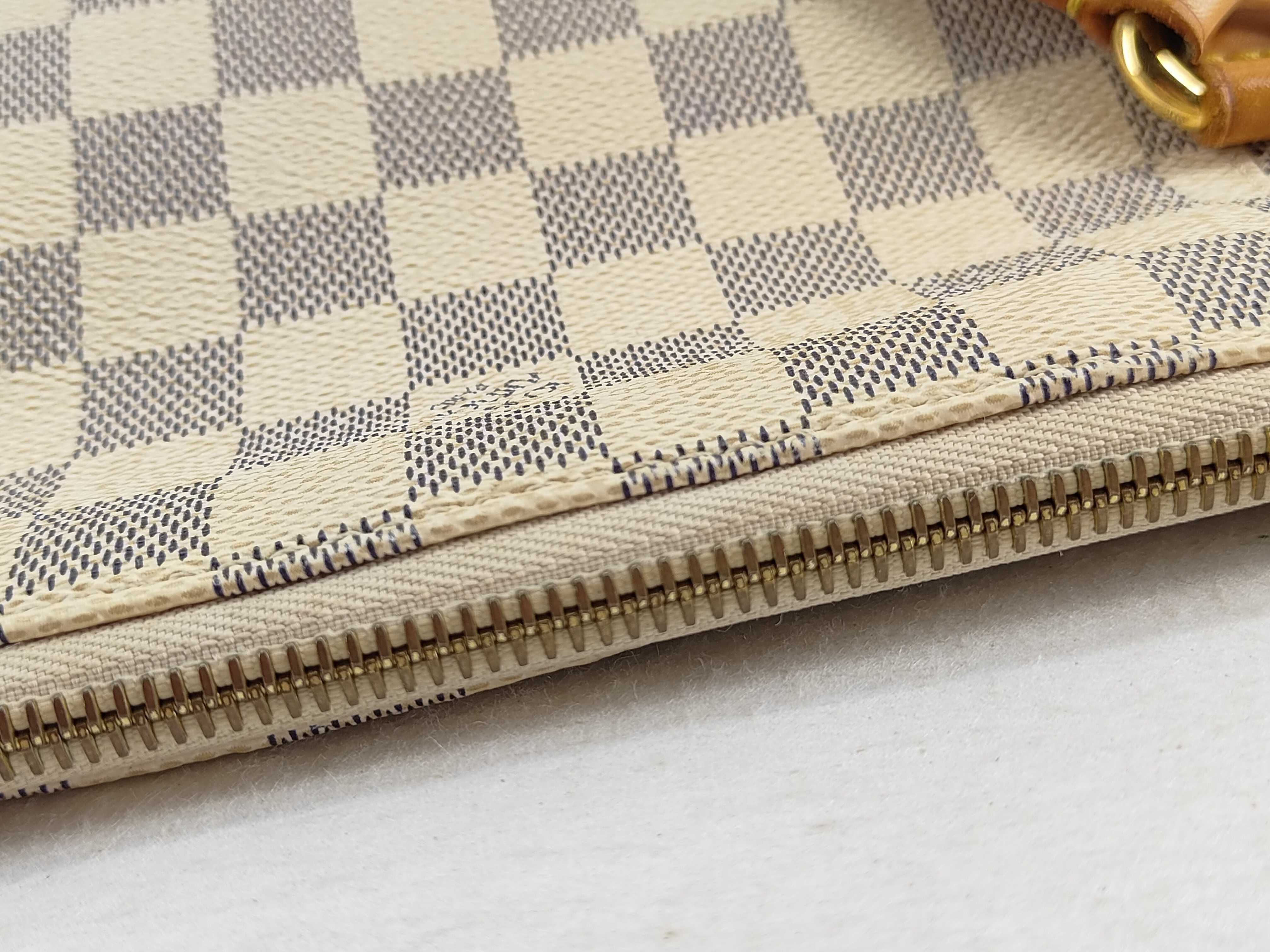 Damier Azur Totally MM N51262 MB4121 White Tote Bag — view 7