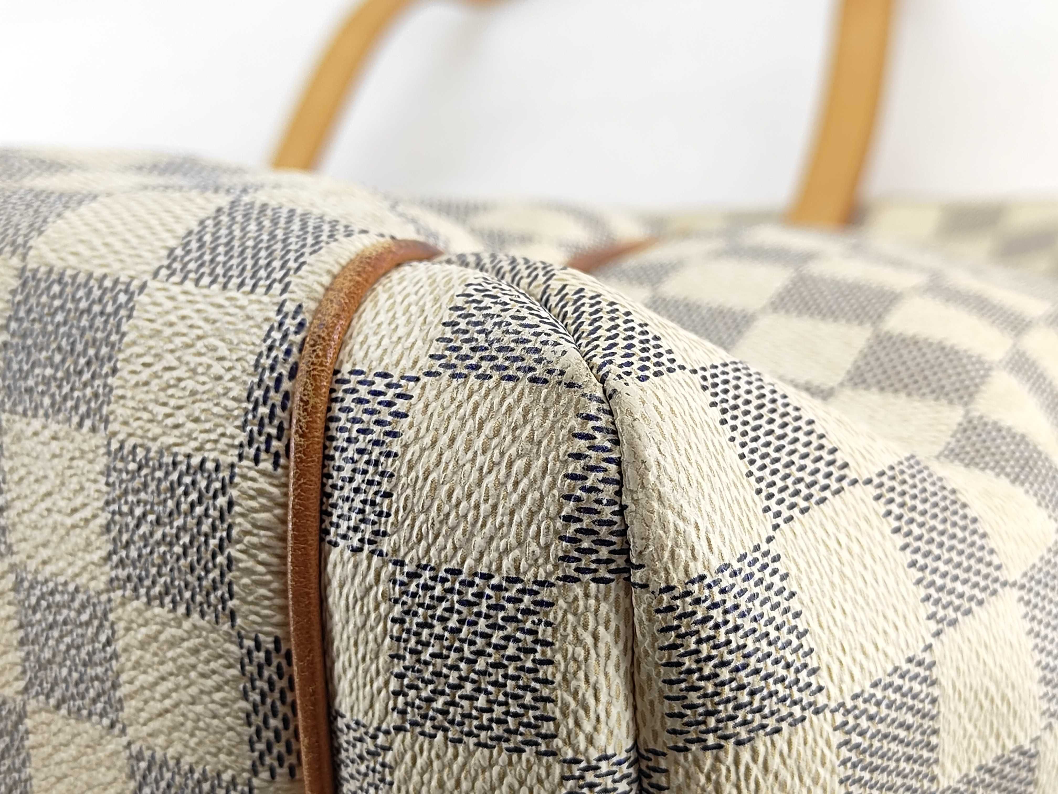 Damier Azur Totally MM N51262 MB4121 White Tote Bag — view 10