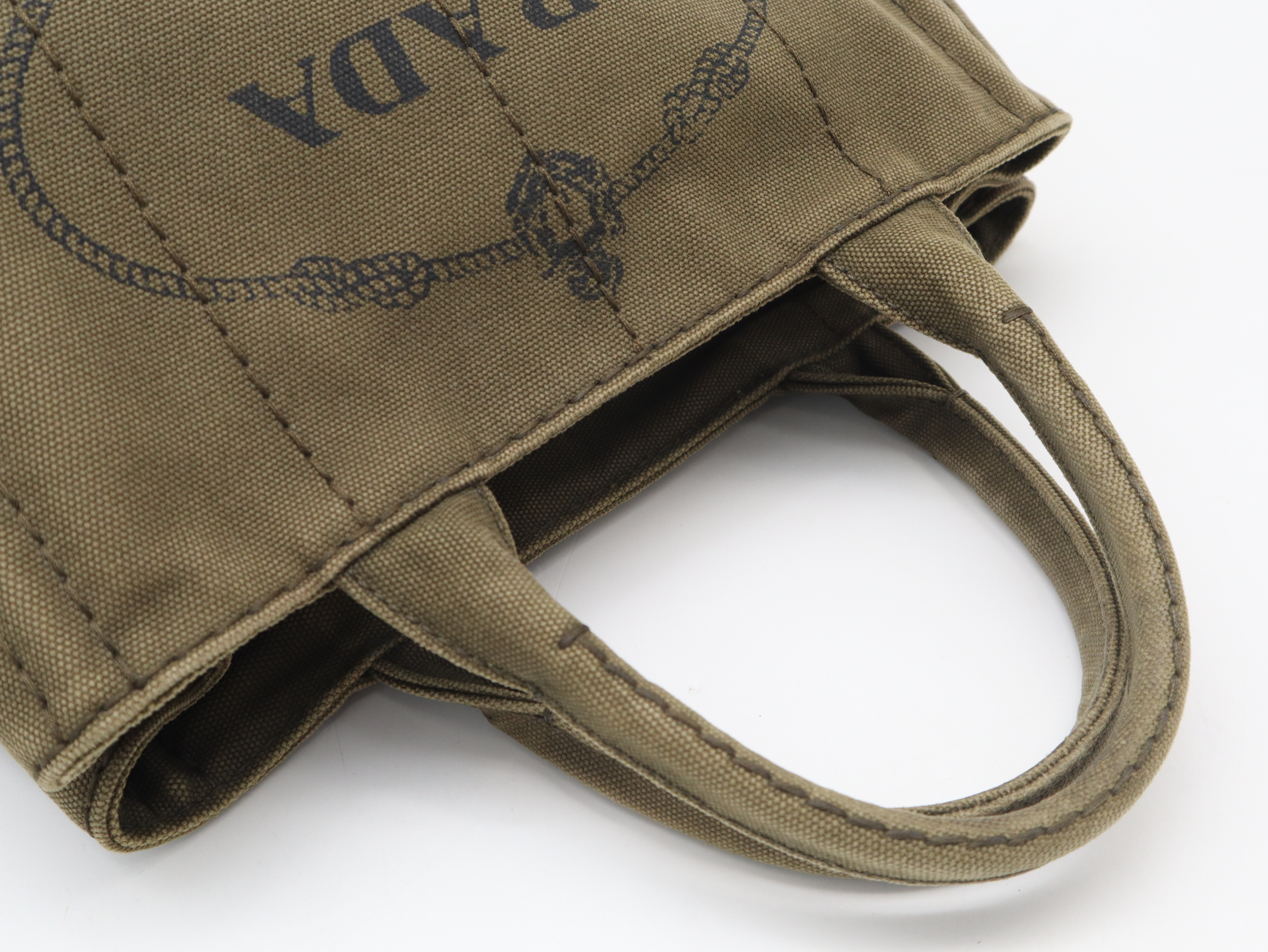 B2439G Canapa Tote Bag, Khaki, with Guarantee Card. — view 6