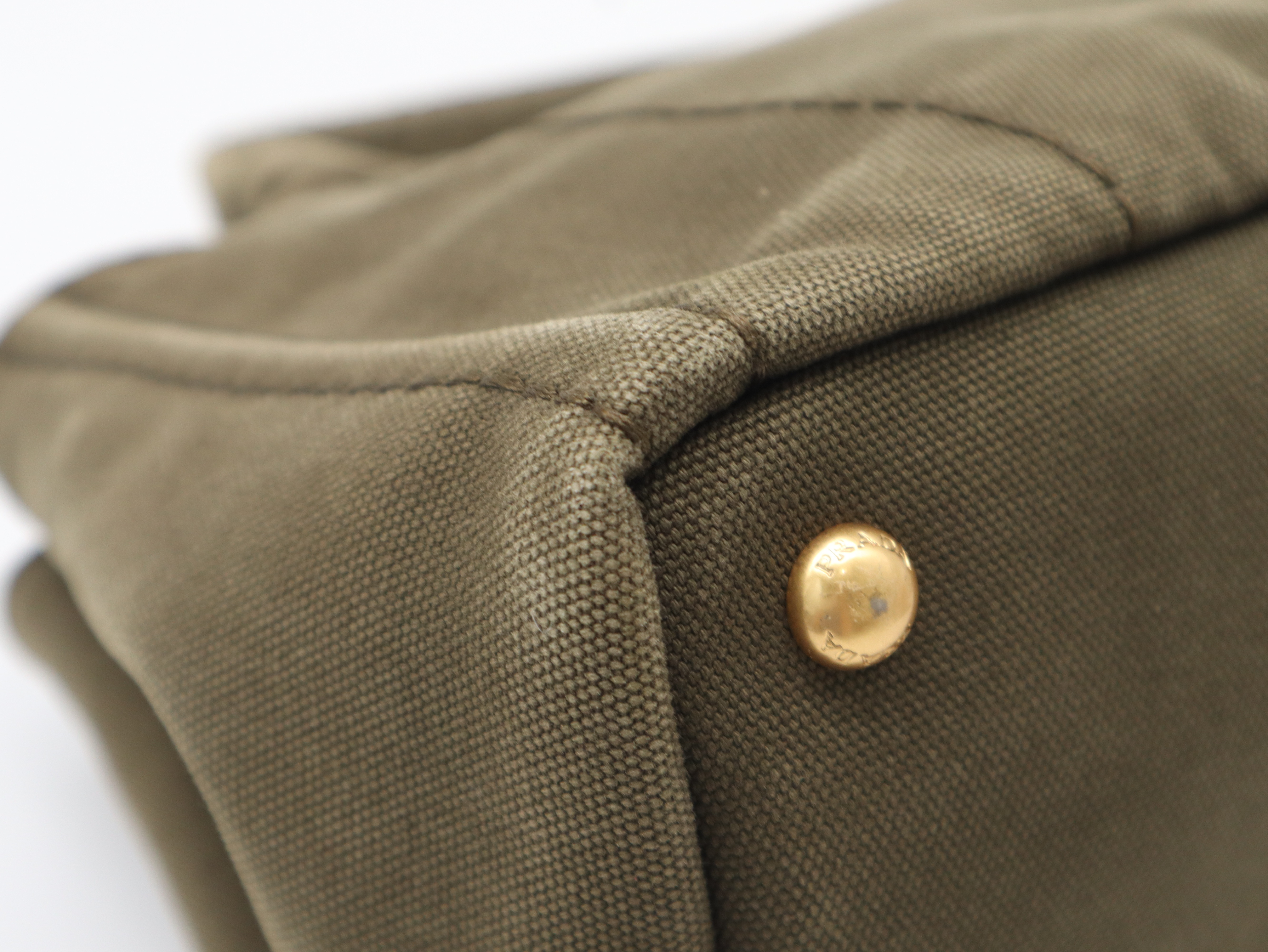 B2439G Canapa Tote Bag, Khaki, with Guarantee Card. — view 9