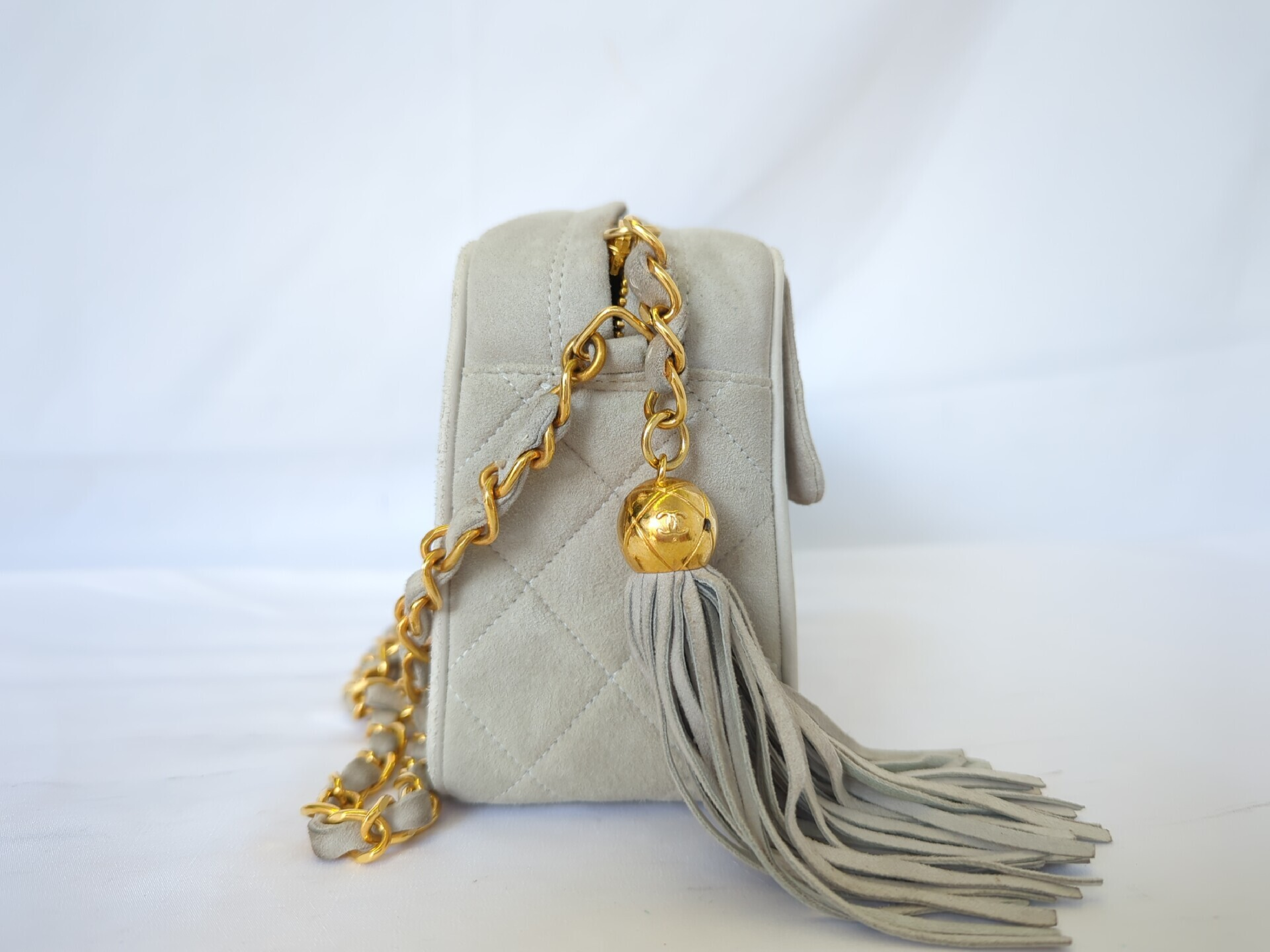 suede fringe chain shoulder bag — view 6