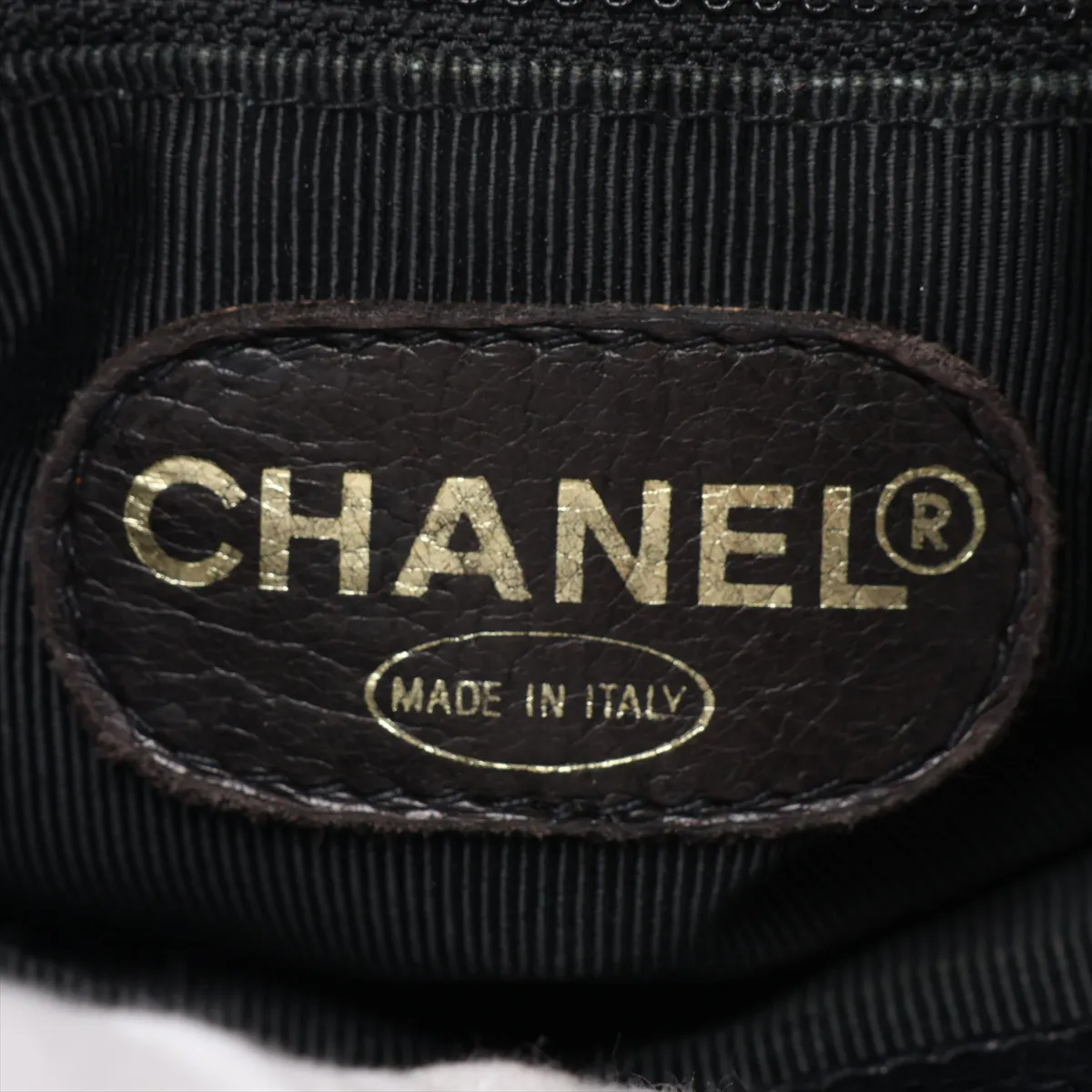Matelassé Caviar Skin Tote Bag, Black with Gold Hardware, Item No. 4678067 (Serial No. 4) — view 10