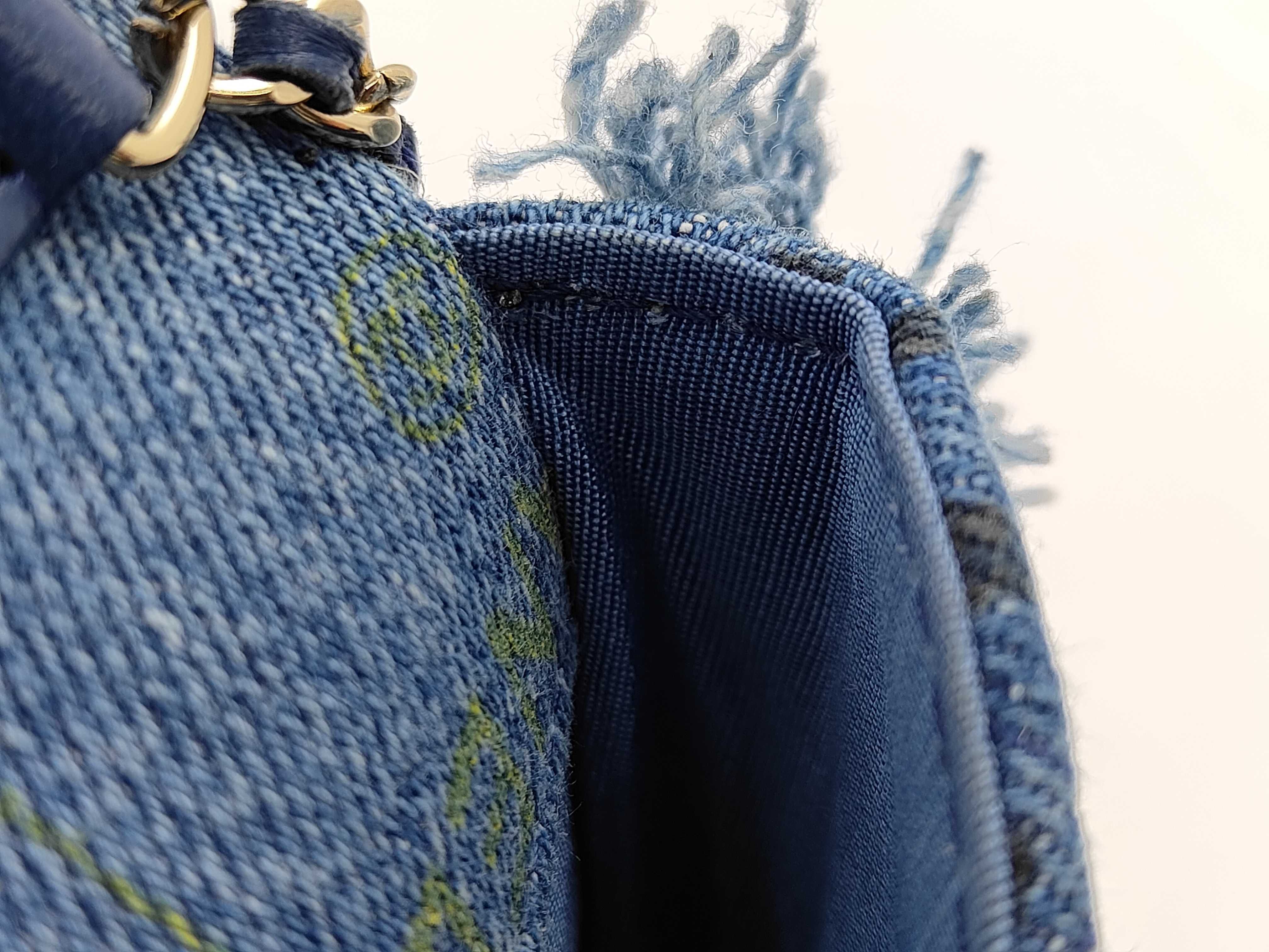 Mini Matelassé Denim Shoulder Bag — view 8