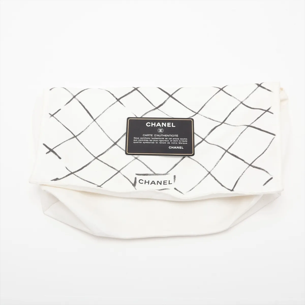 [Individually packaged] Chanel Matelassé 25 Caviar Skin Double Flap Double Chain Bag, Black with Silver Hardware, 23626171, Serial Number 23, A01112 — view 12