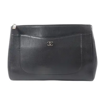 Grained Calfskin Large Neo Executive Clutch/Cosmetic Case w/Card and Dustbag
