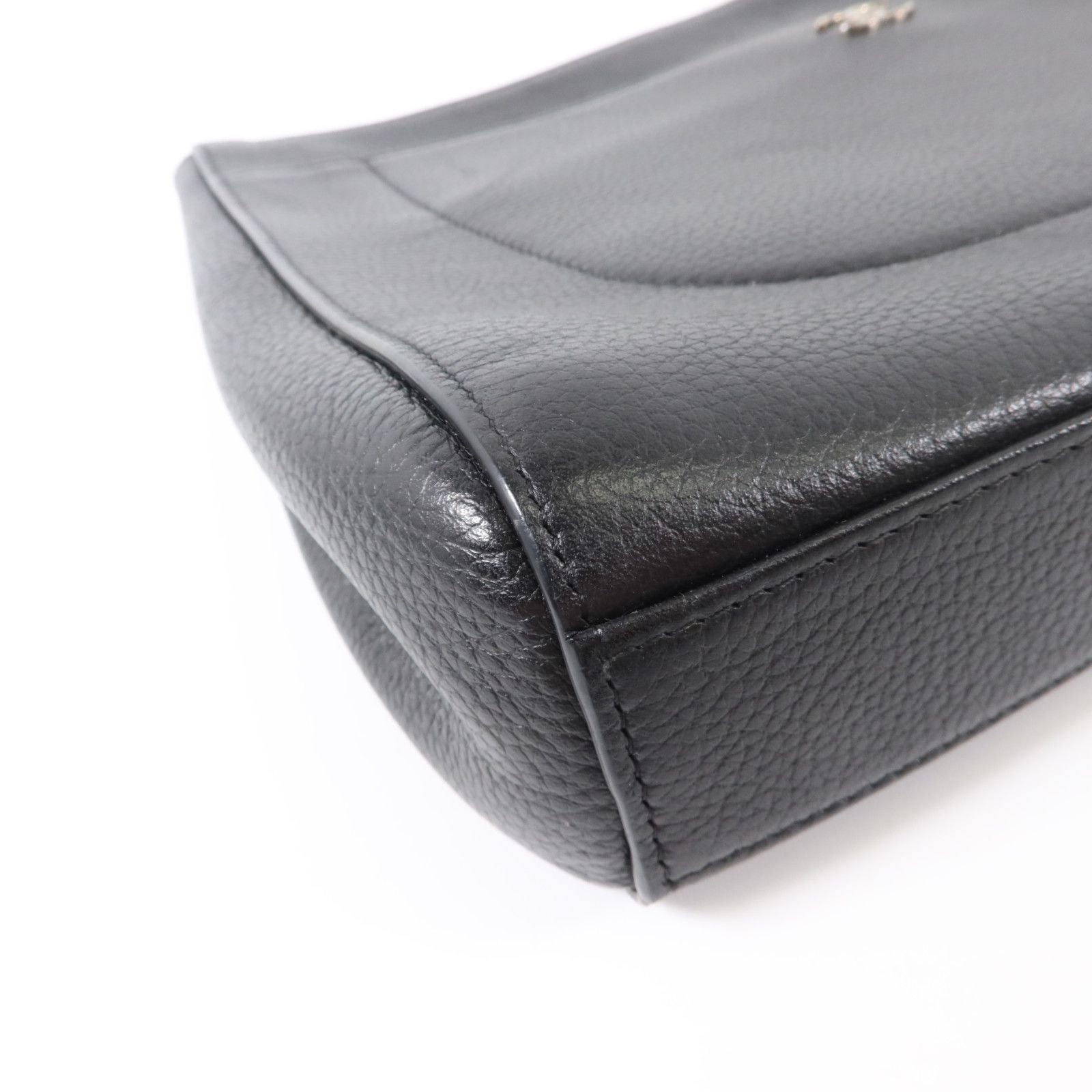 Grained Calfskin Large Neo Executive Clutch/Cosmetic Case w/Card and Dustbag — view 12