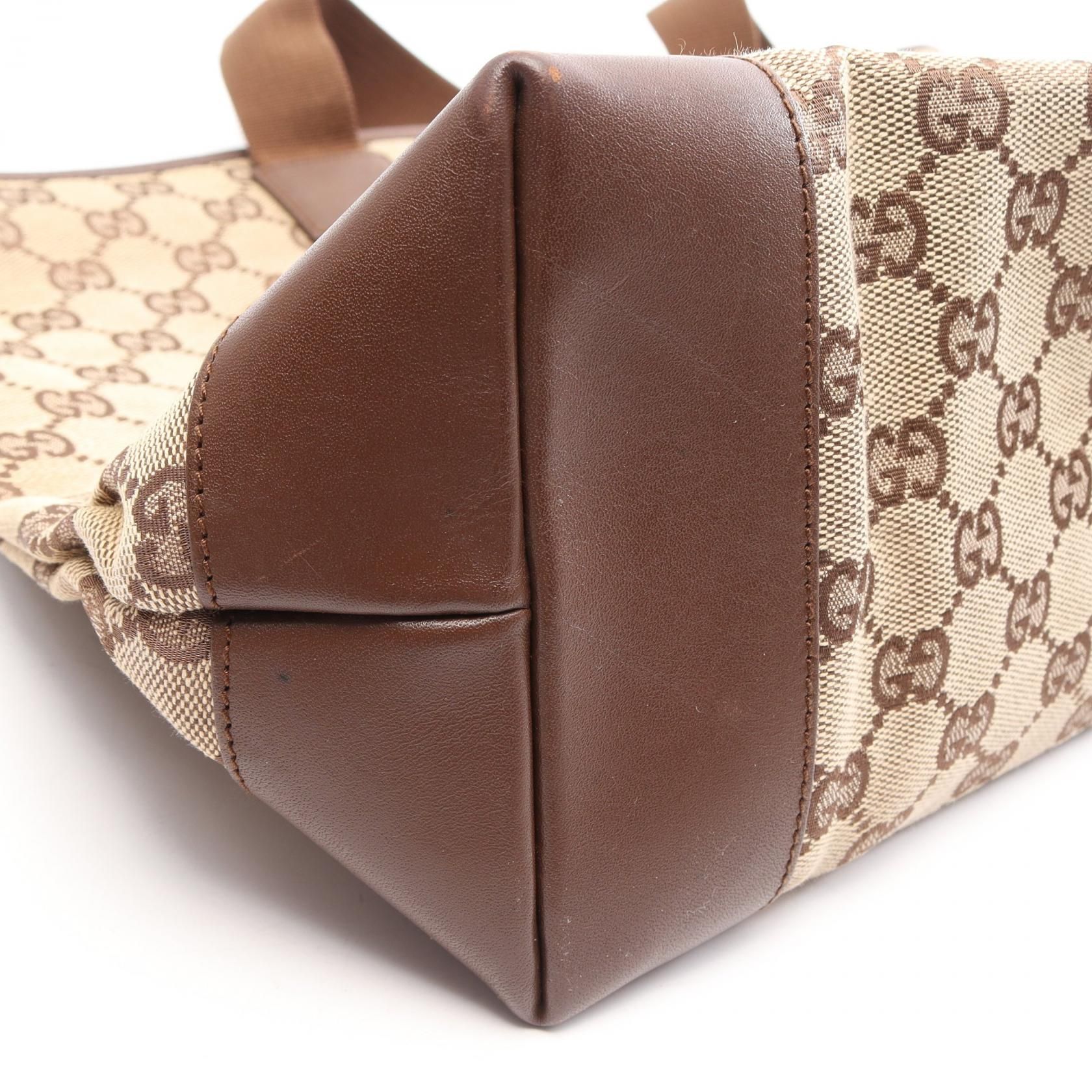 GG Canvas Leather Outside Pocket Large Tote Bag — view 11
