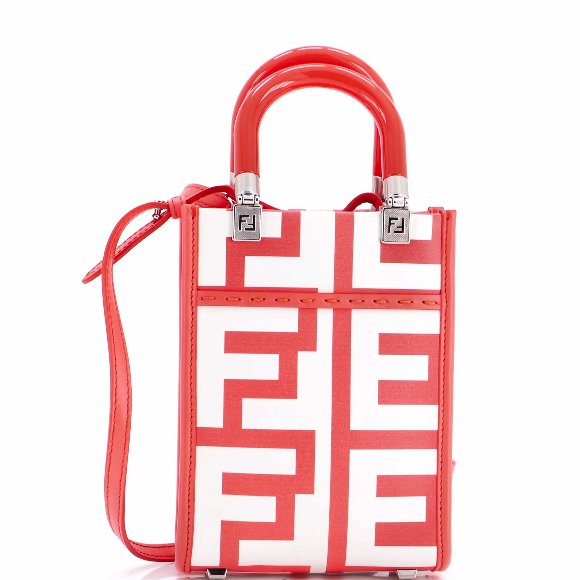 X Marc Jacobs Sunshine Shopper Tote Printed Leather Mini
