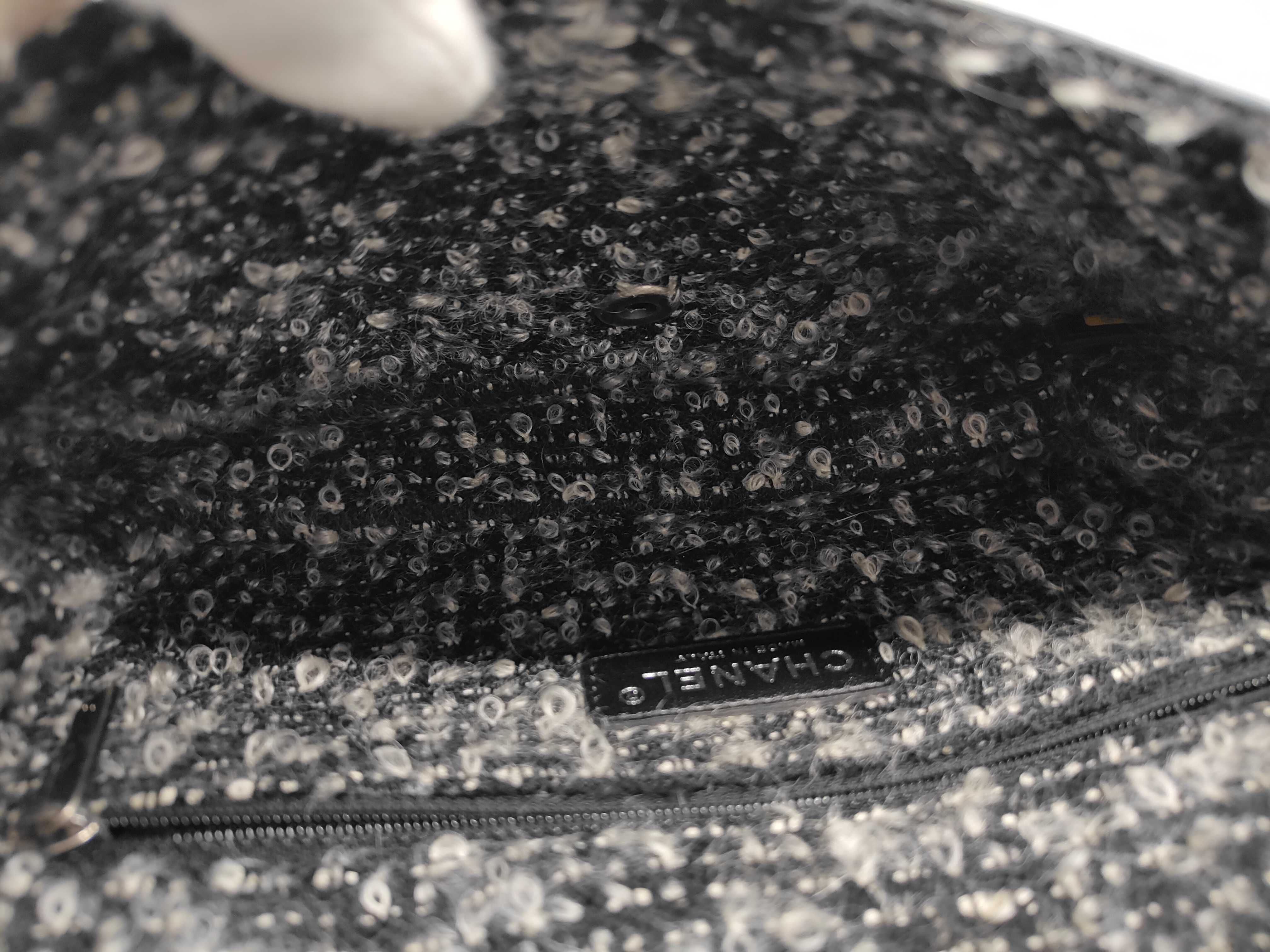 Leather (Bag) Leather Double Chain Shoulder Bag Black Shoulder Bag — view 9