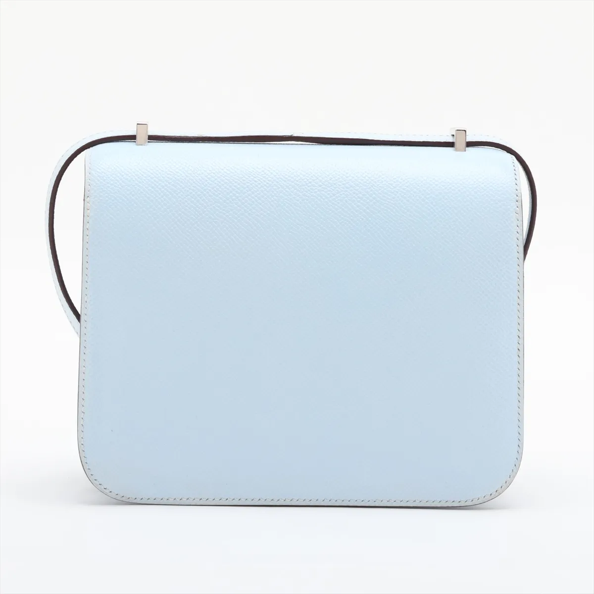 [Individually packaged] Hermes Constance 3 Mini 18 Veau Epsom Blue Brume Silver Hardware Year: 2020 — view 2