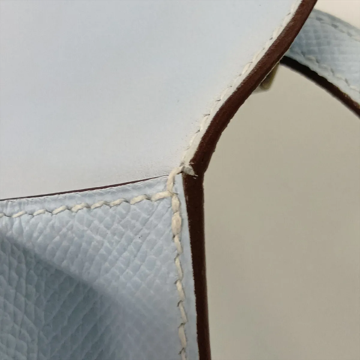 [Individually packaged] Hermes Constance 3 Mini 18 Veau Epsom Blue Brume Silver Hardware Year: 2020 — view 13