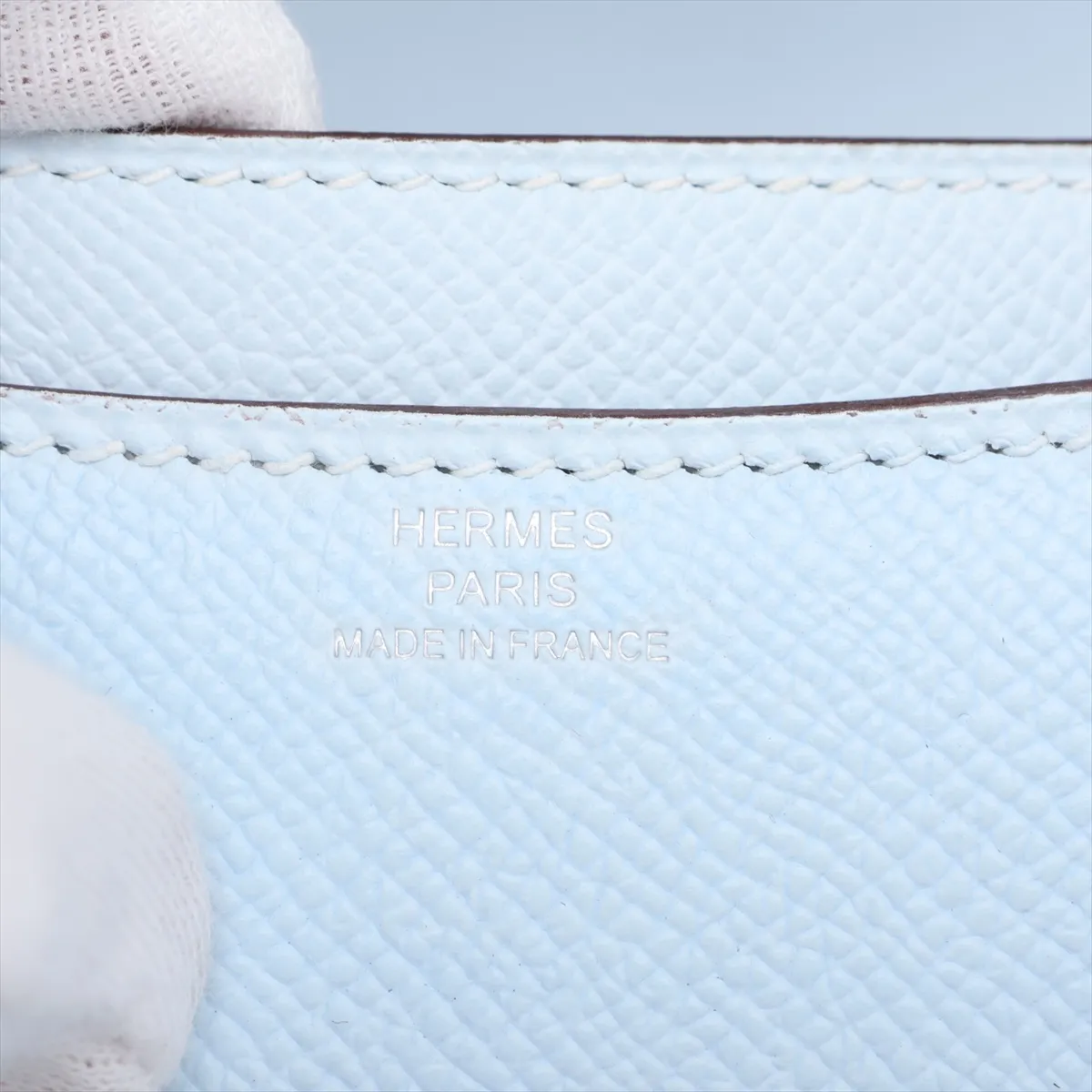 [Individually packaged] Hermes Constance 3 Mini 18 Veau Epsom Blue Brume Silver Hardware Year: 2020 — view 10