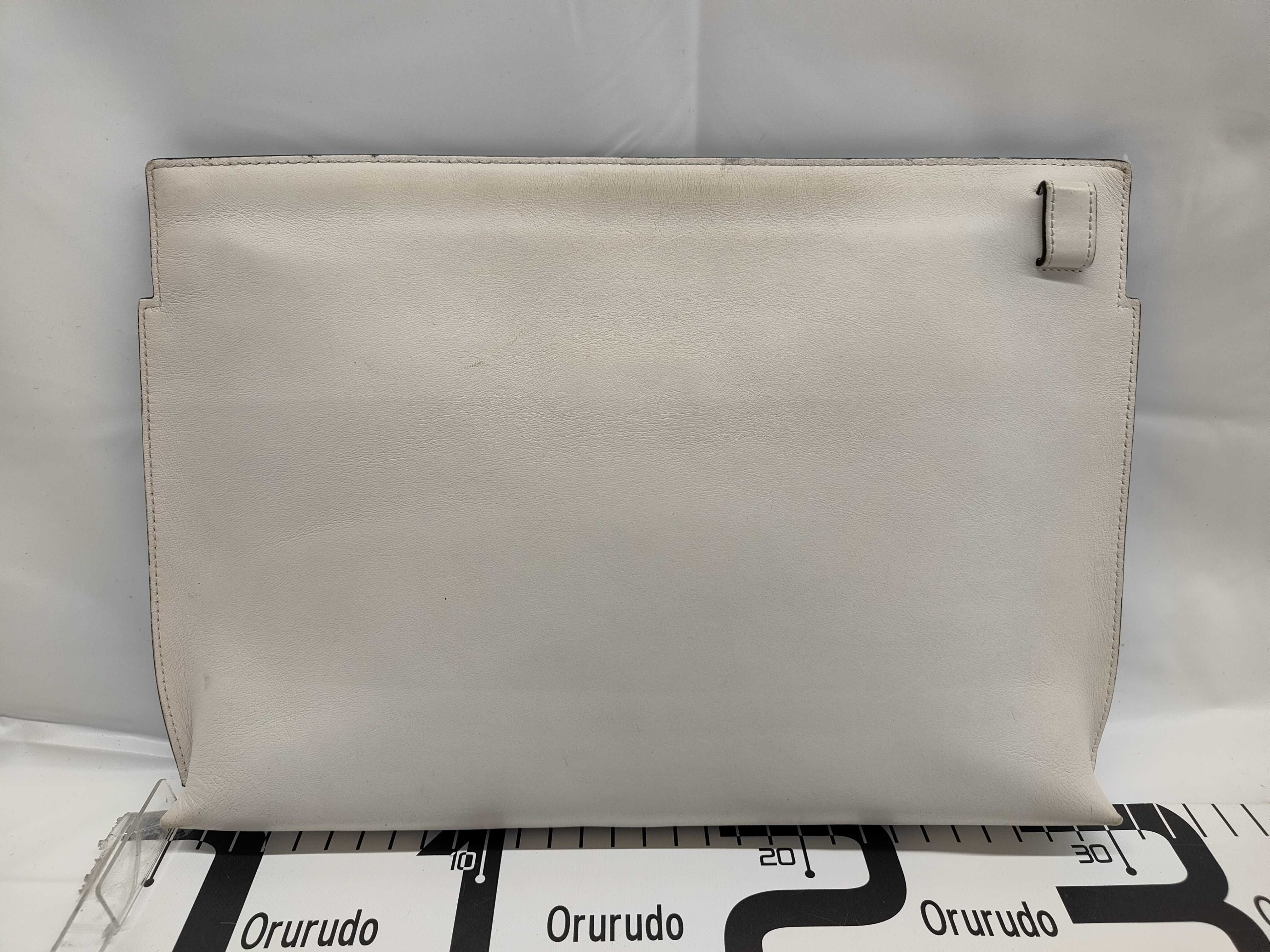 Anagram T Pouch Leather Cat Clutch Bag Second Bag — view 2