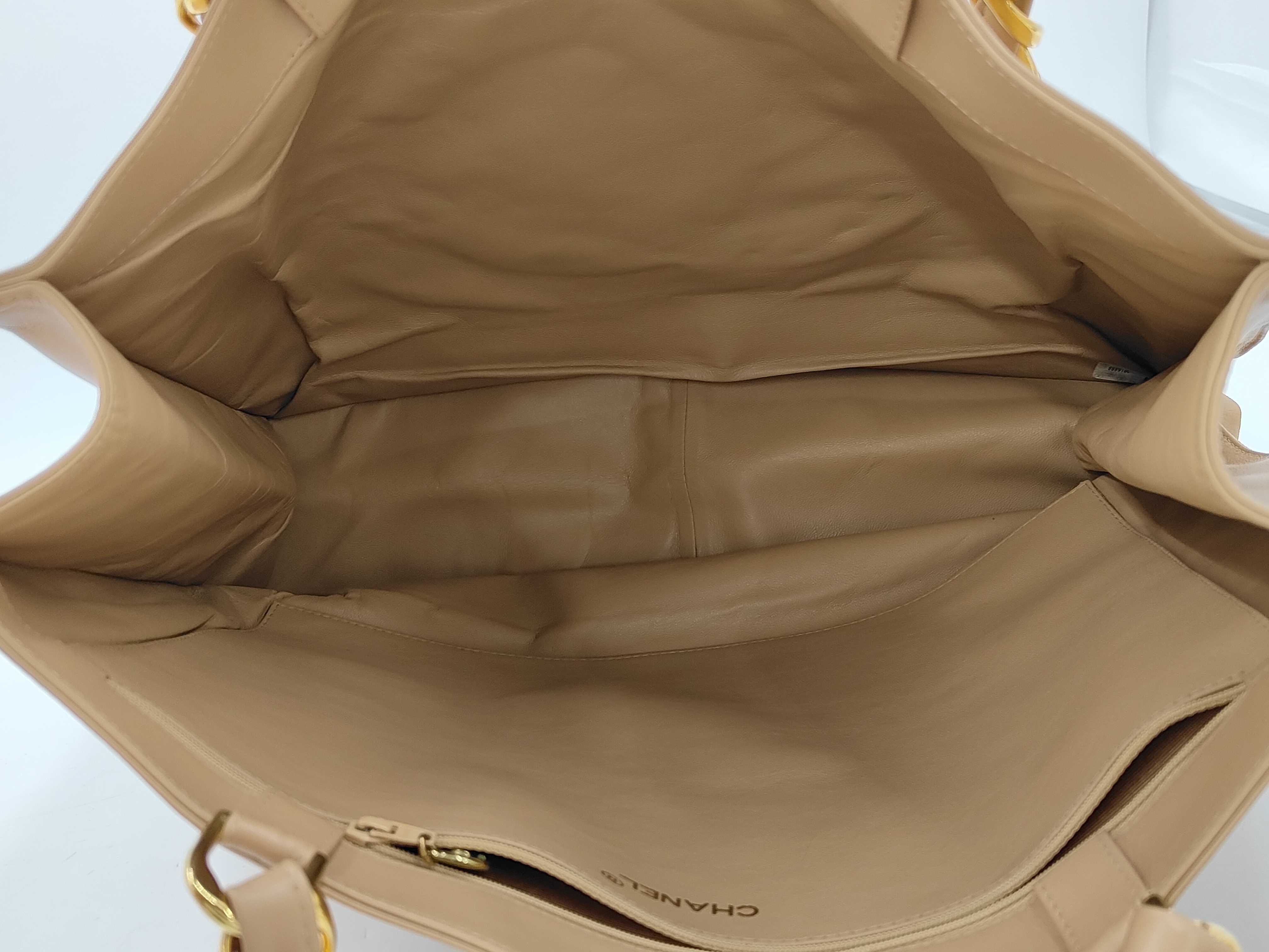 Lambskin Coco Mark Chain Tote Bag — view 8