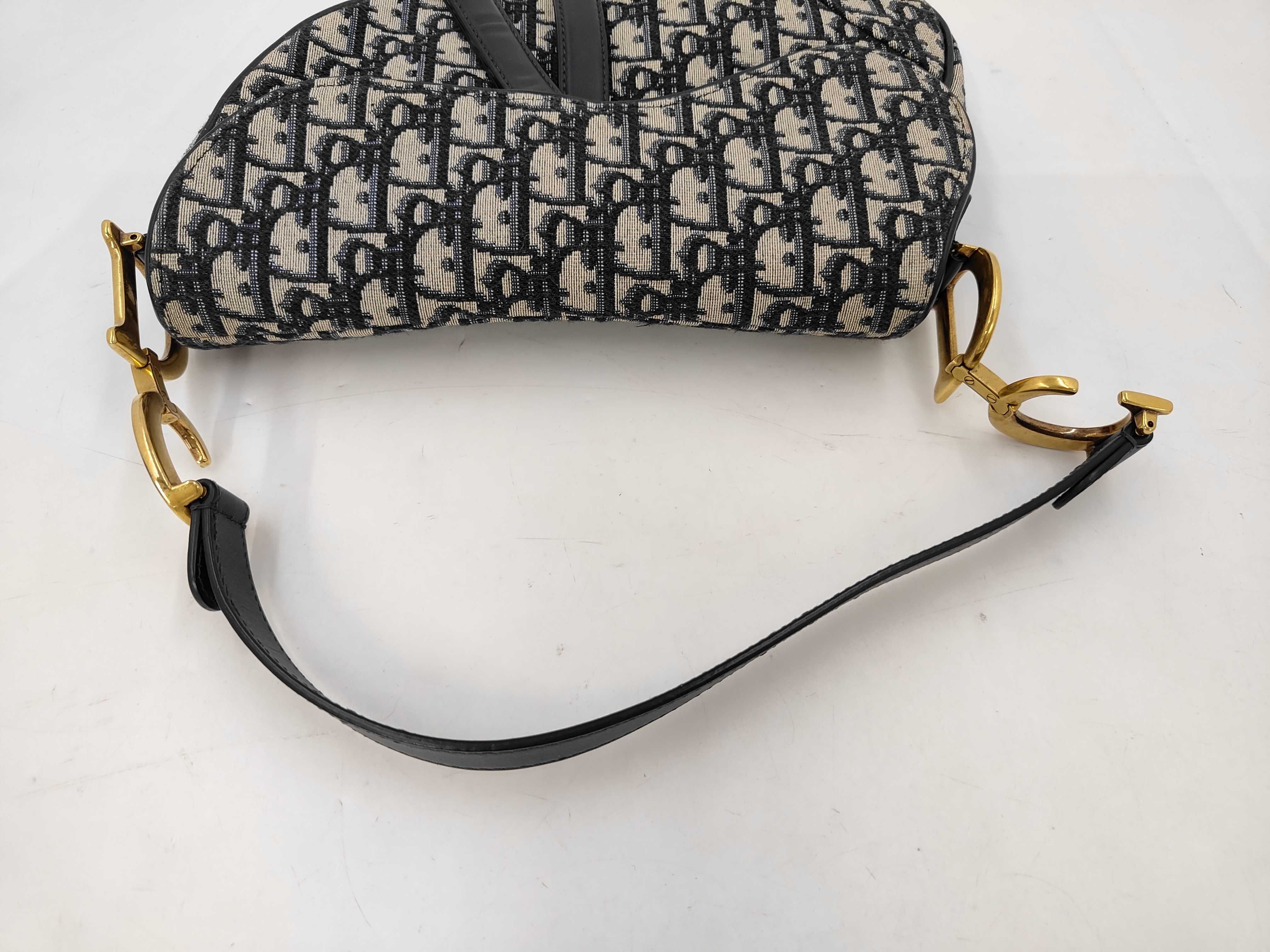 Oblique Saddle Handbag with Strap, Shoulder Bag — view 3