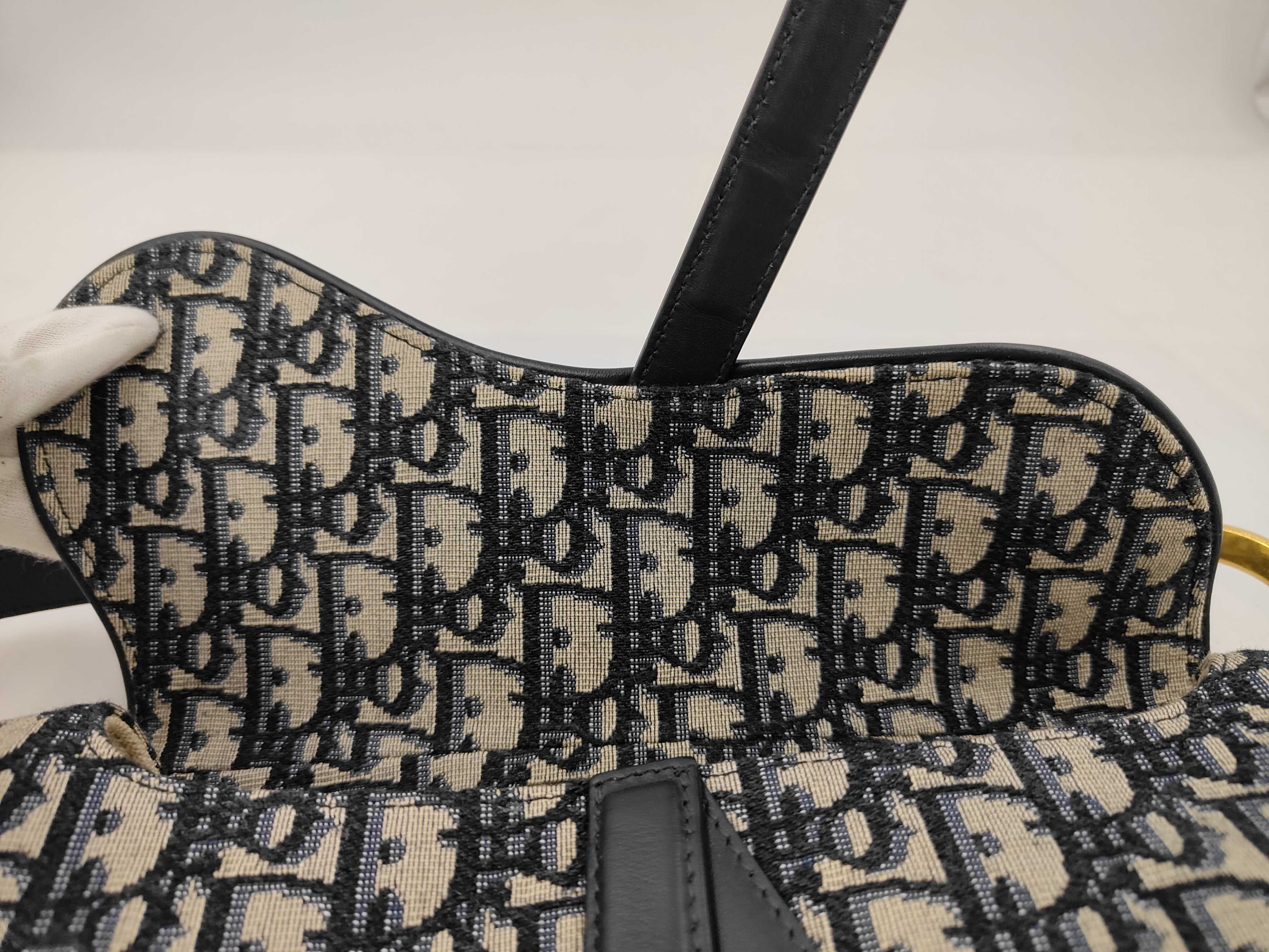 Oblique Saddle Handbag with Strap, Shoulder Bag — view 8