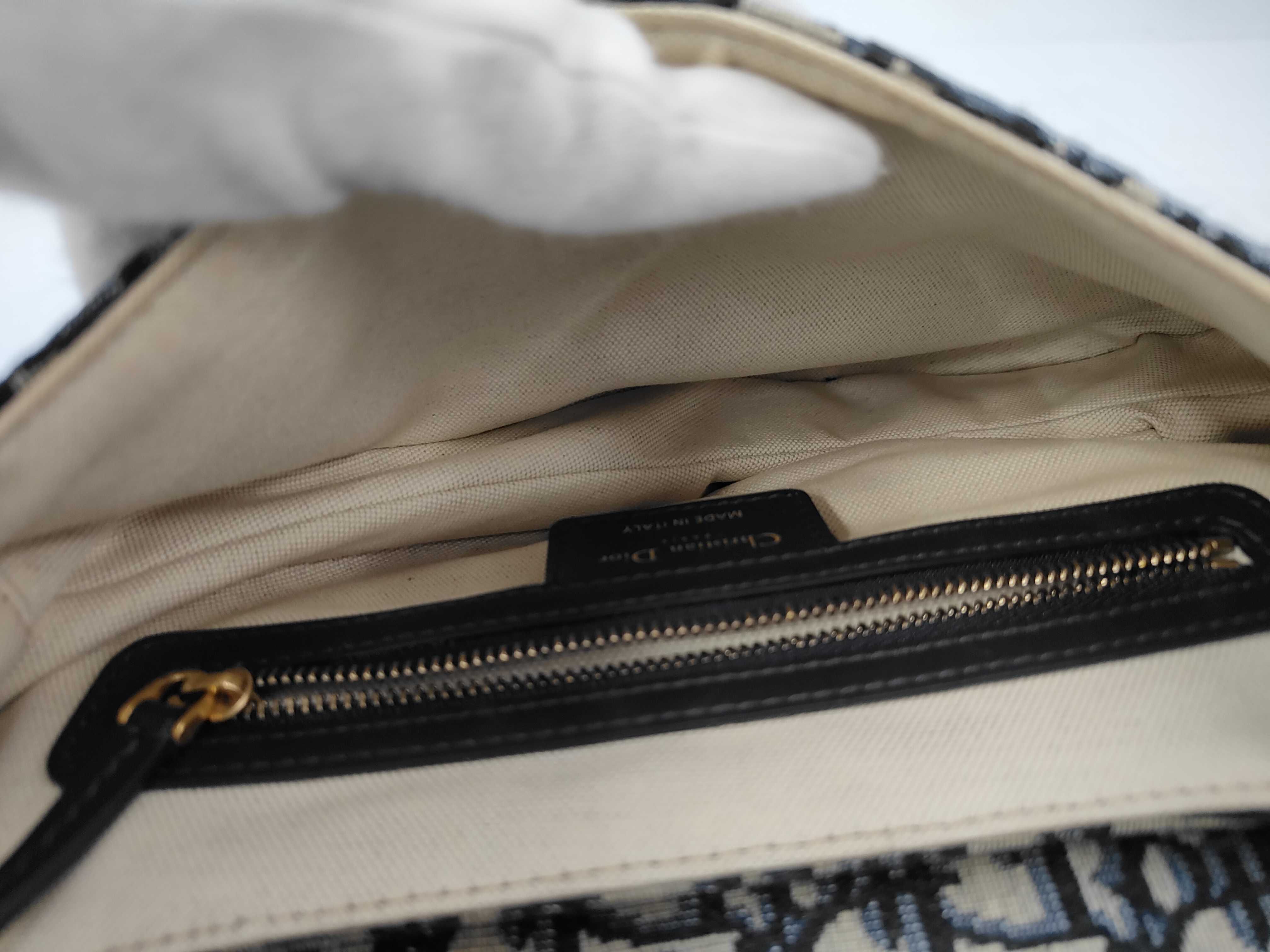 Oblique Saddle Handbag with Strap, Shoulder Bag — view 9