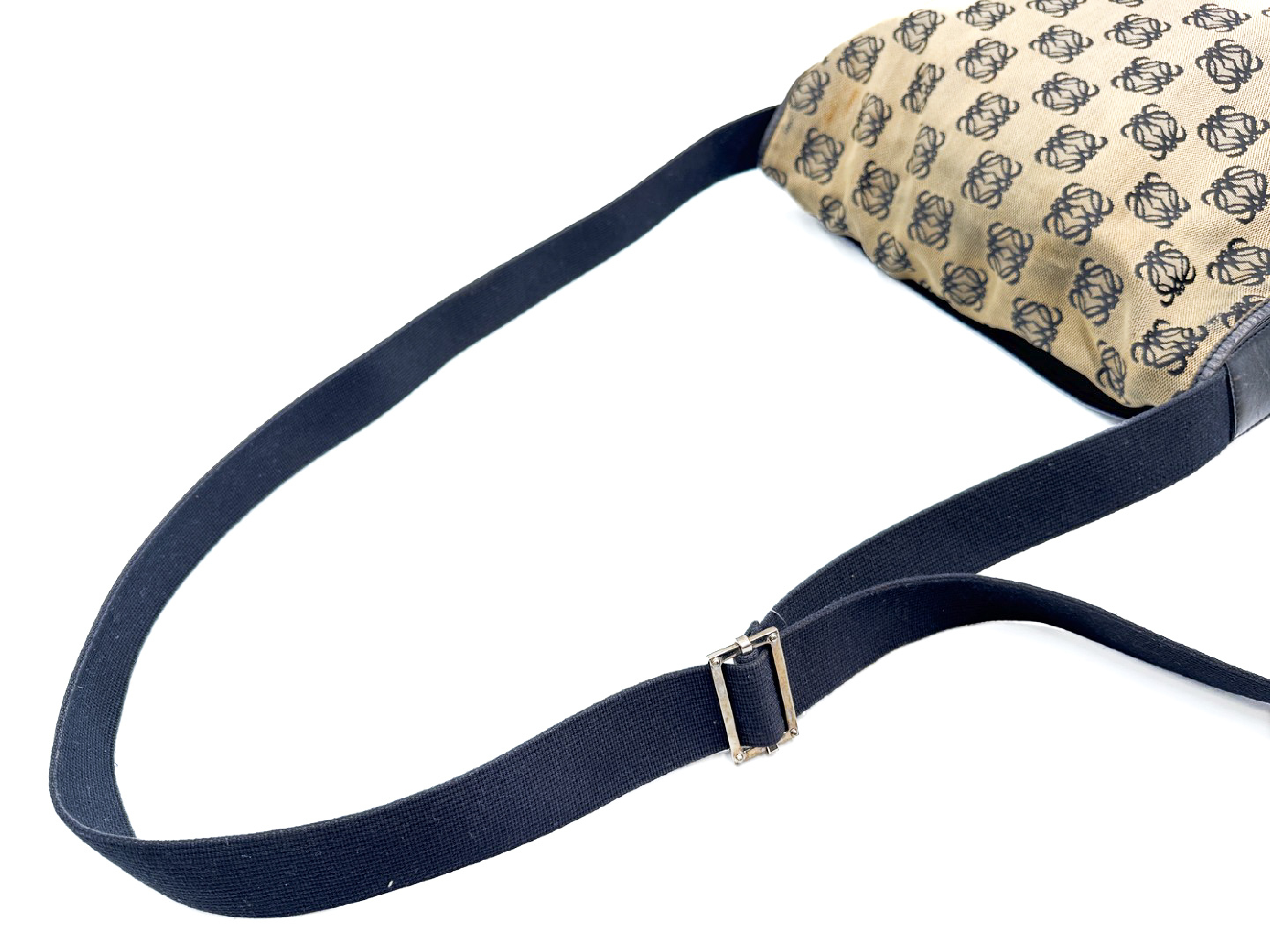 Anagram Canvas Messenger Shoulder Bag — view 2