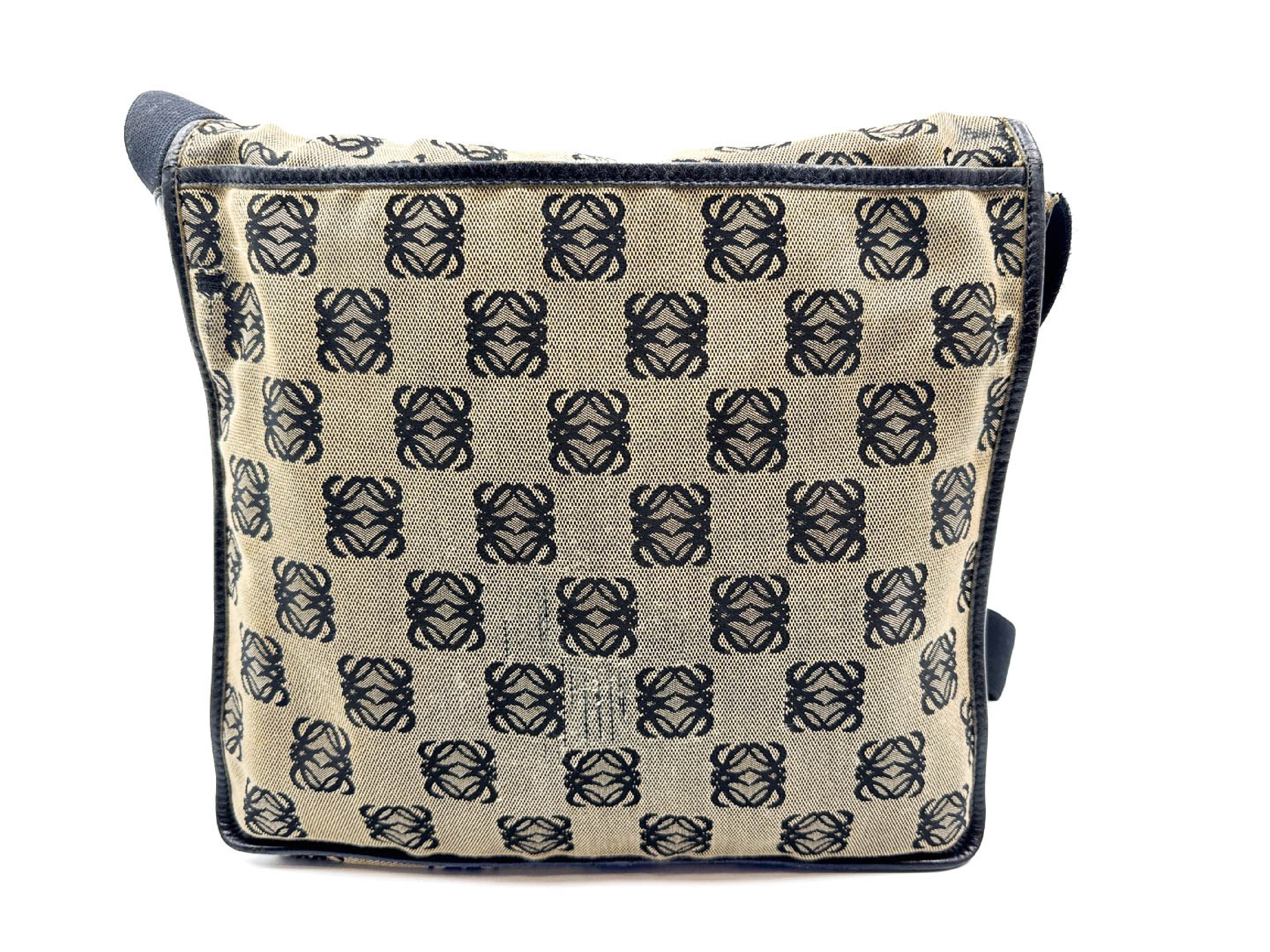 Anagram Canvas Messenger Shoulder Bag — view 8
