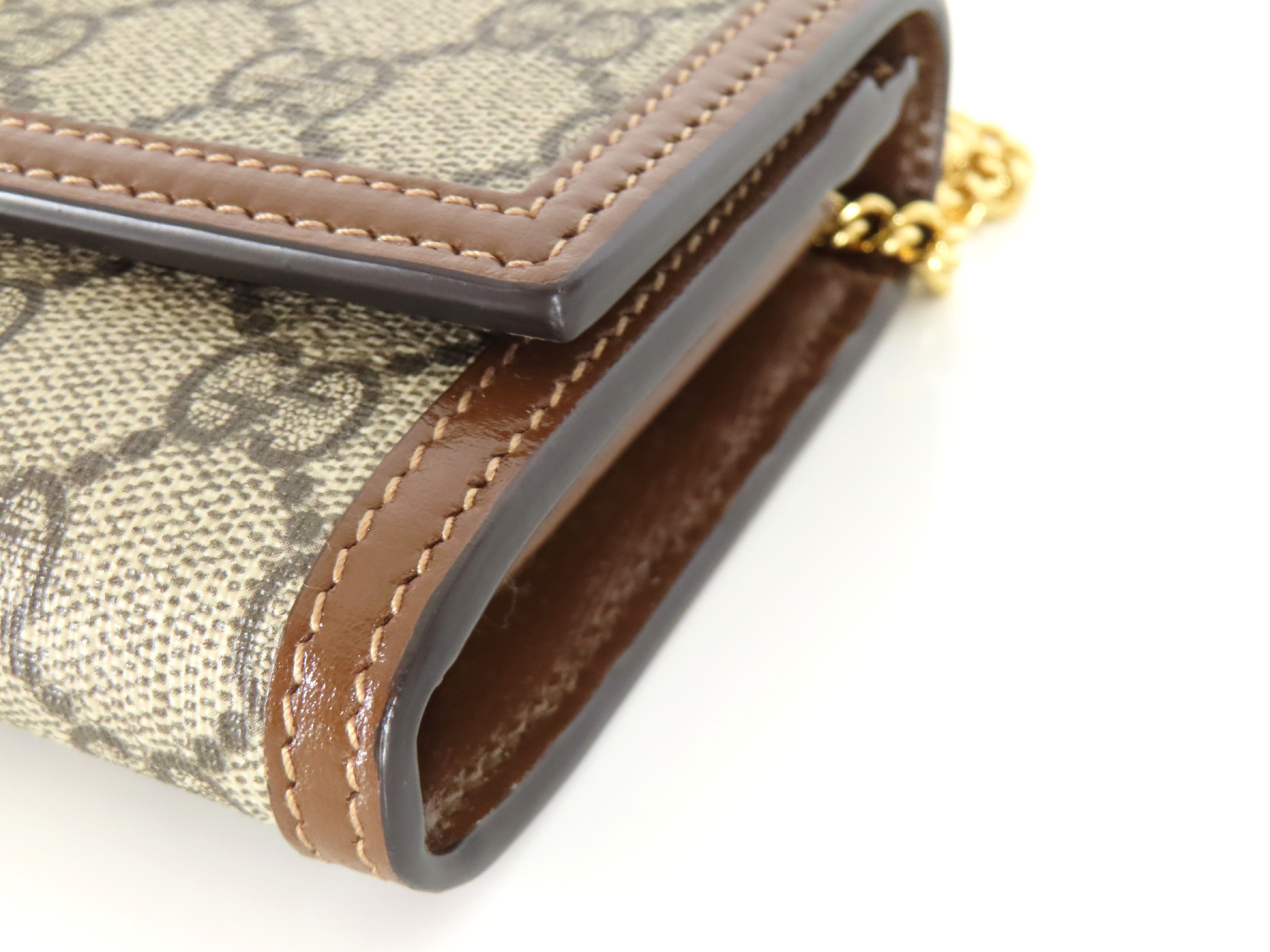 Jackie 1961 PVC x Leather Chain Wallet Beige 652681 Shoulder Bag — view 5