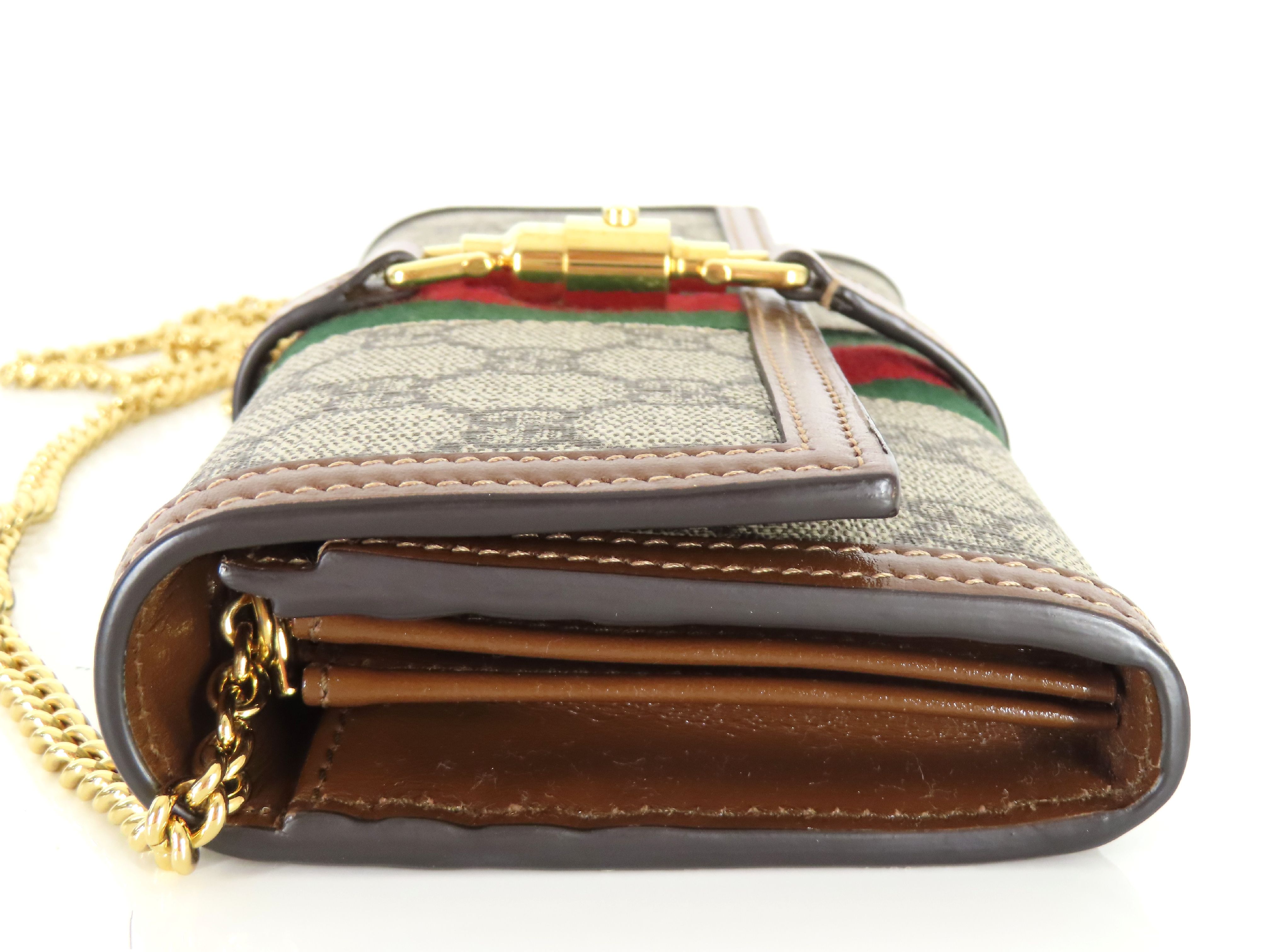 Jackie 1961 PVC x Leather Chain Wallet Beige 652681 Shoulder Bag — view 7