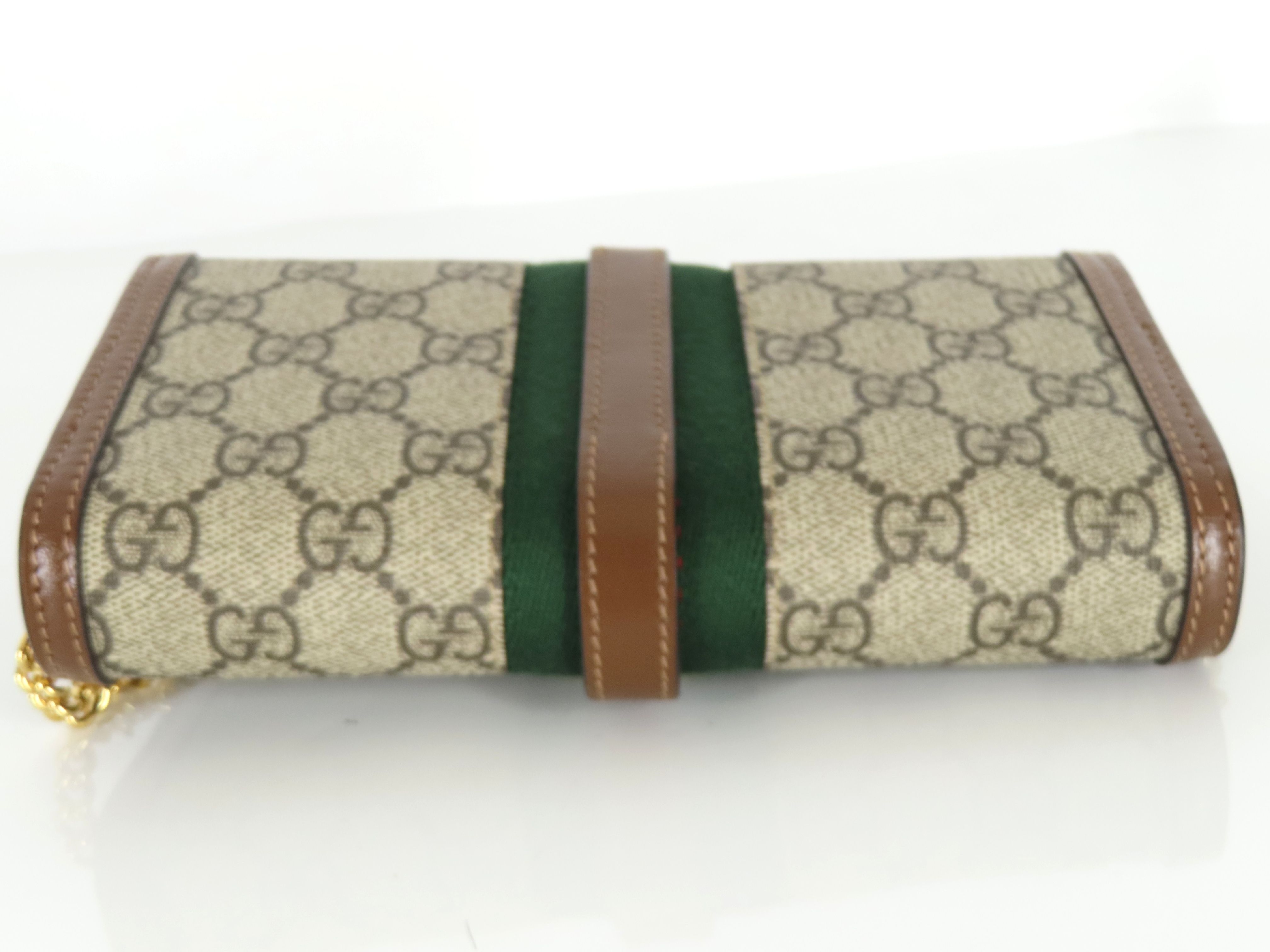 Jackie 1961 PVC x Leather Chain Wallet Beige 652681 Shoulder Bag — view 8