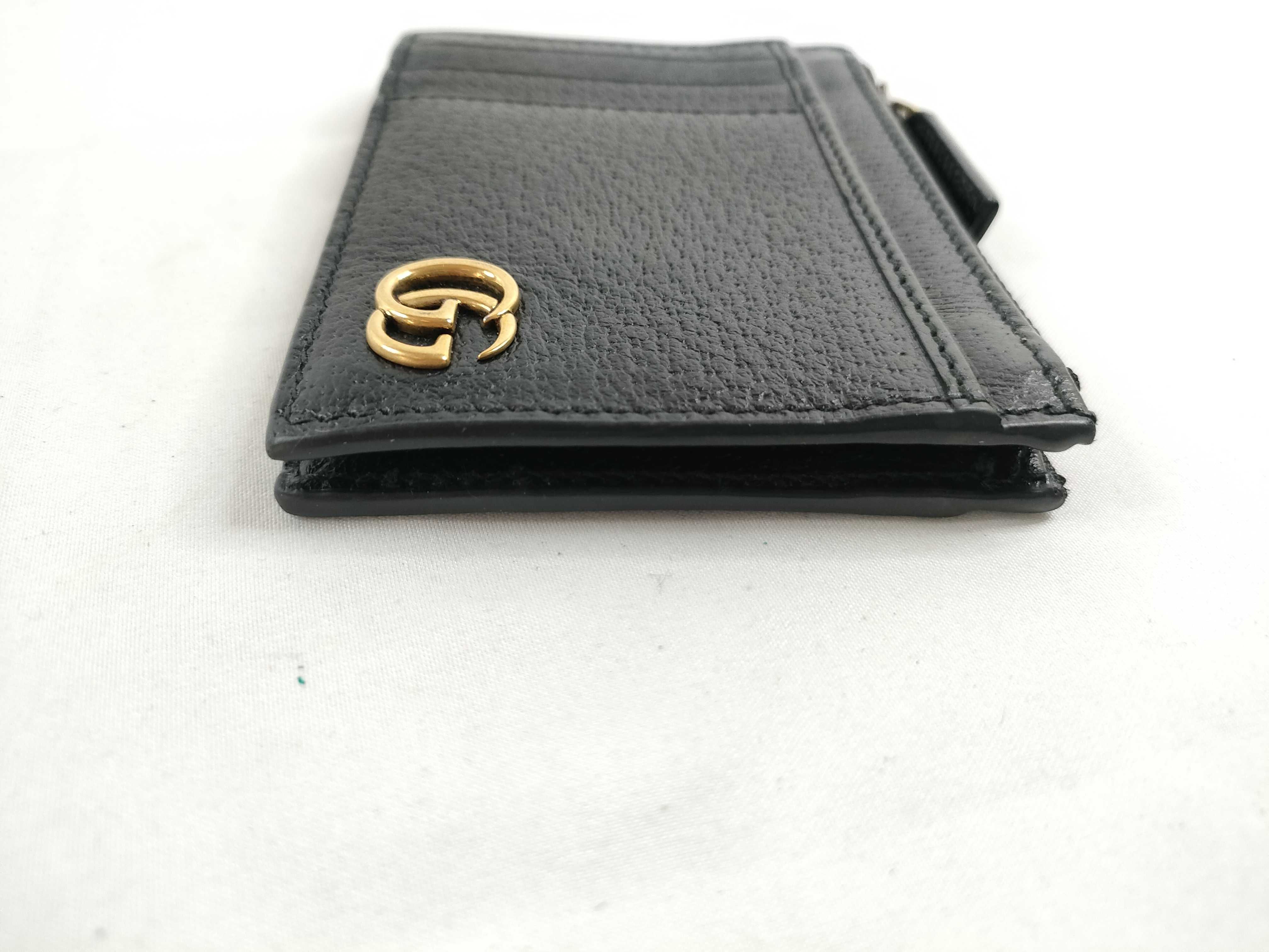 Leather Interlocking G Fragment Case 9 Card Case — view 5