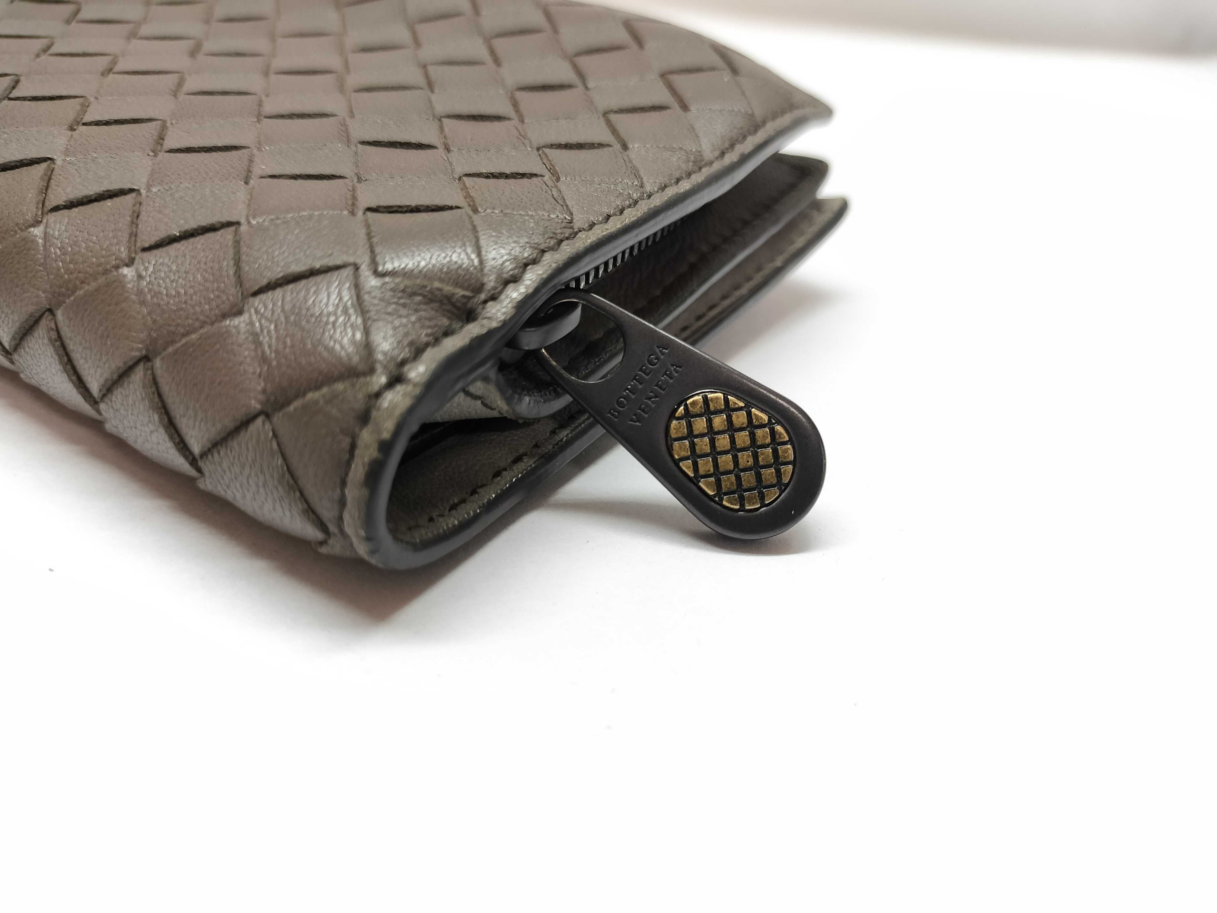Intrecciato Bifold Wallet Brown Wallet — view 3