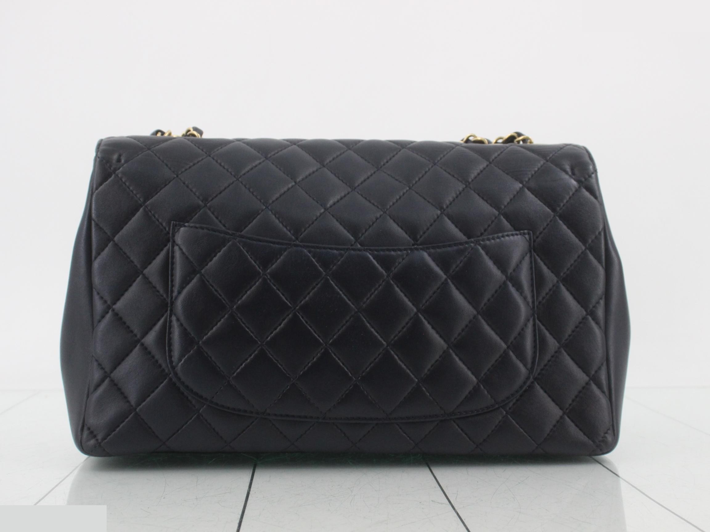 Leather Coco Mark Turnlock Chain Shoulder Bag — view 3